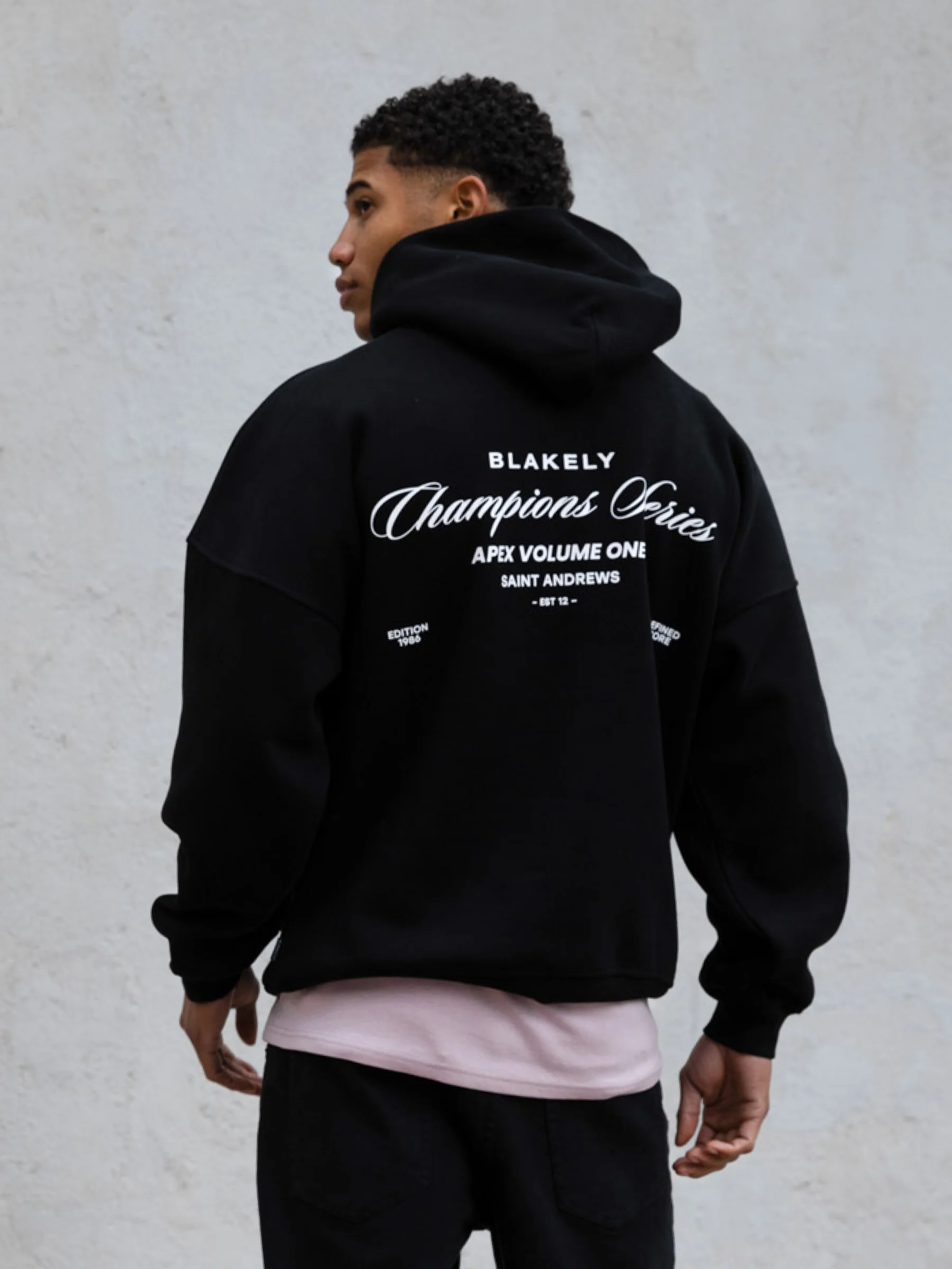 Champions Relaxed Hoodie - Black - Prinboxs