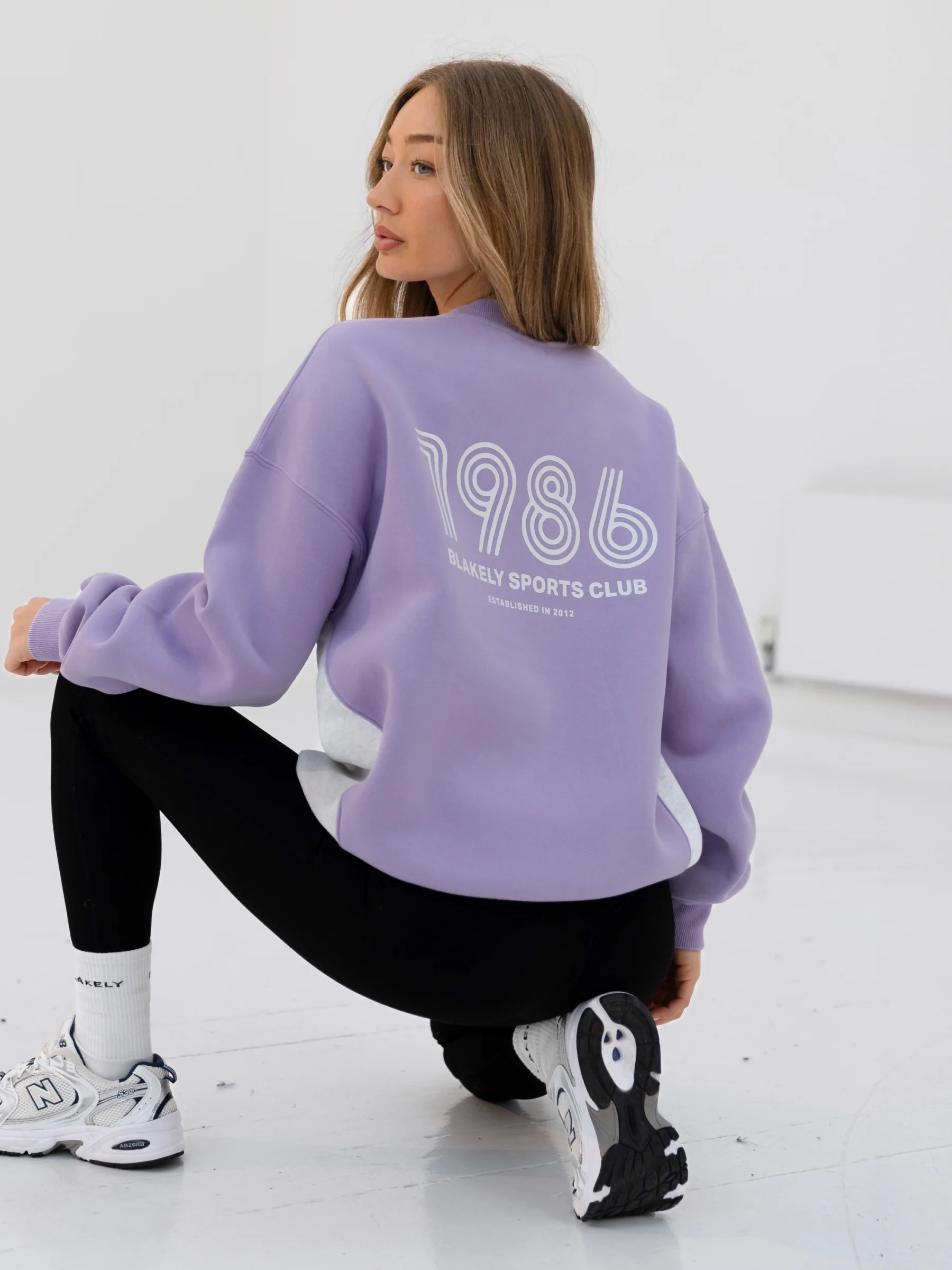 Panel Oversized Jumper - Violet - Prinboxs