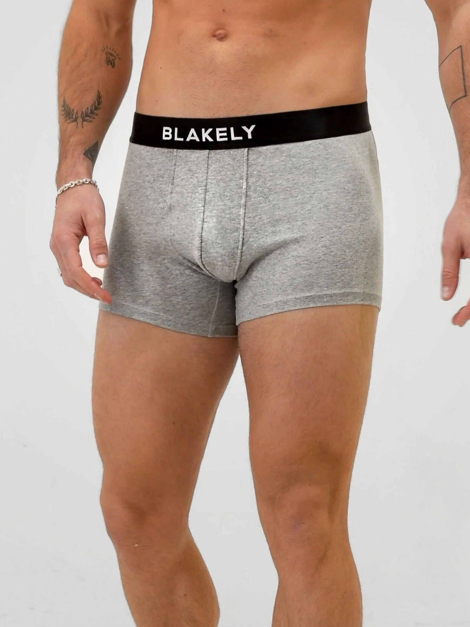 Blakely Boxers - Marl Grey 3 Pack - Prinboxs