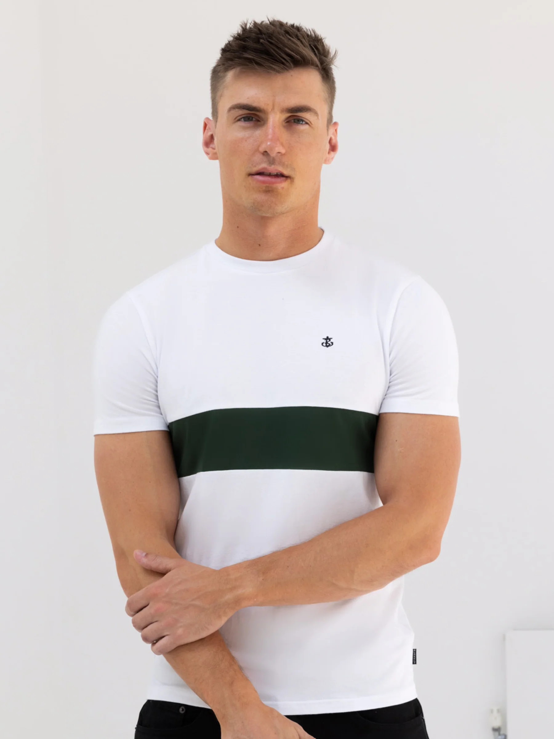 Iowa T-Shirt - White & Green - Prinboxs