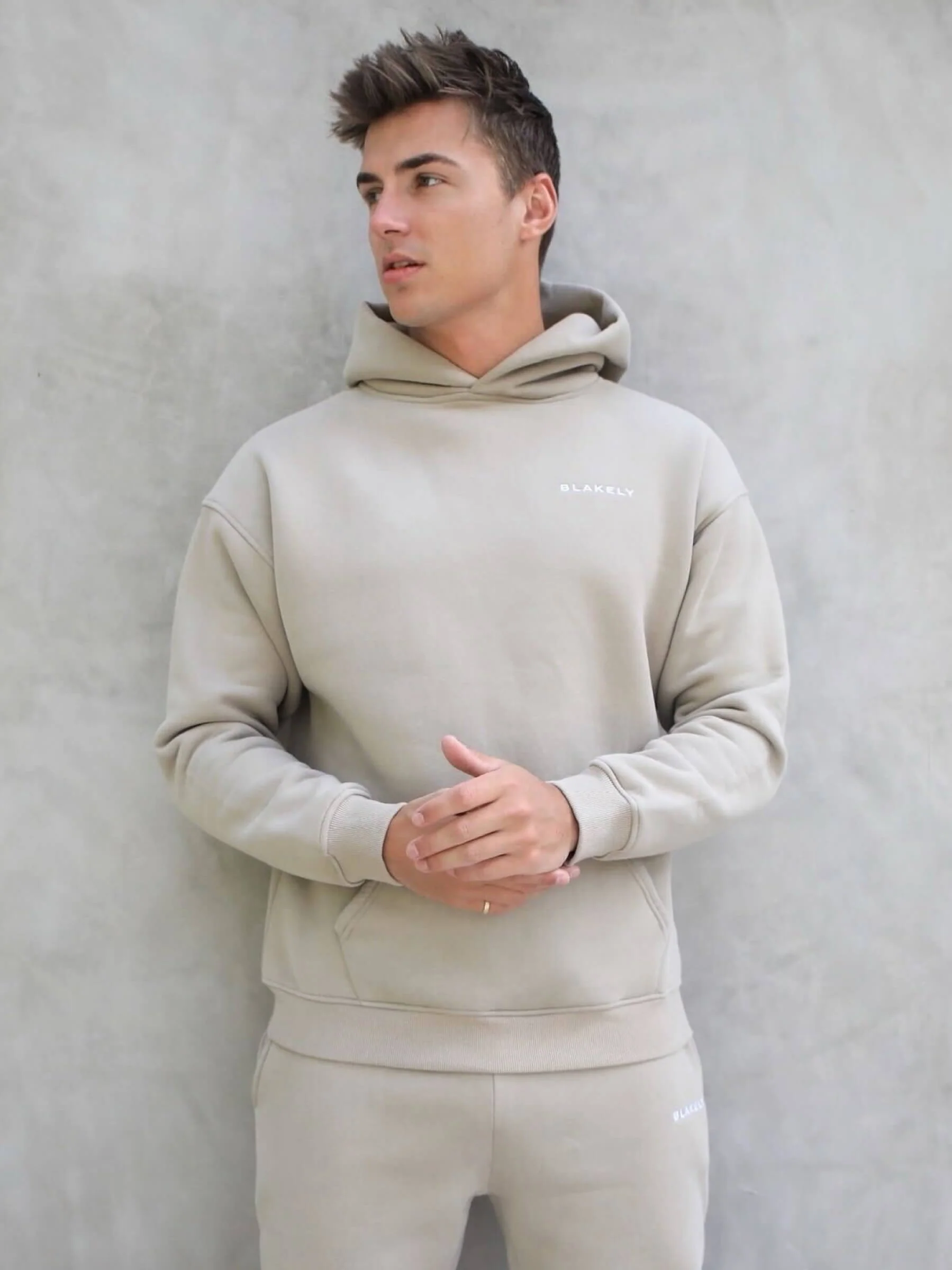 Series Relaxed Hoodie - Washed Khaki - Prinboxs