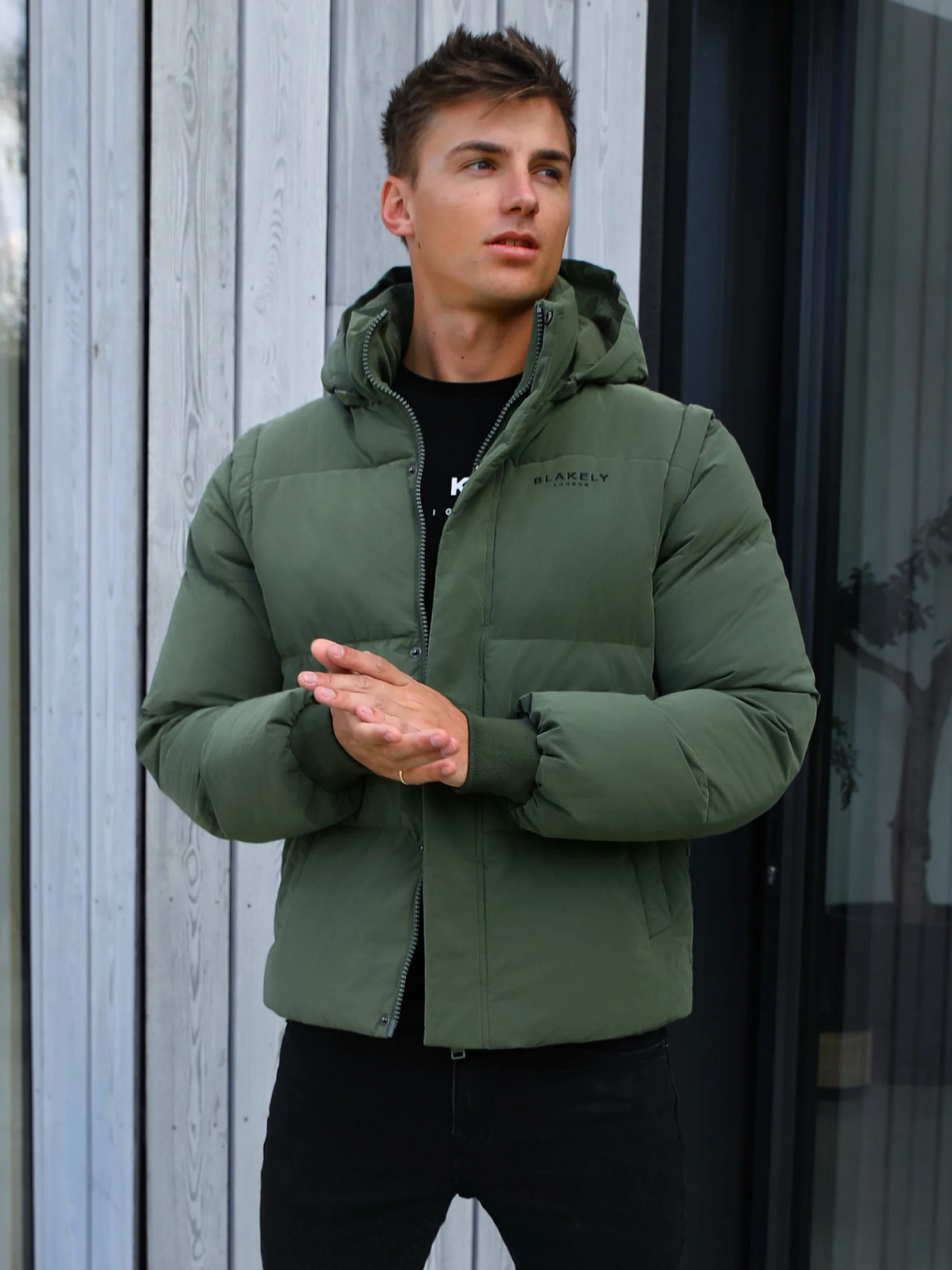 Ultimate Multiway Puffer Coat - Khaki Green - Prinboxs