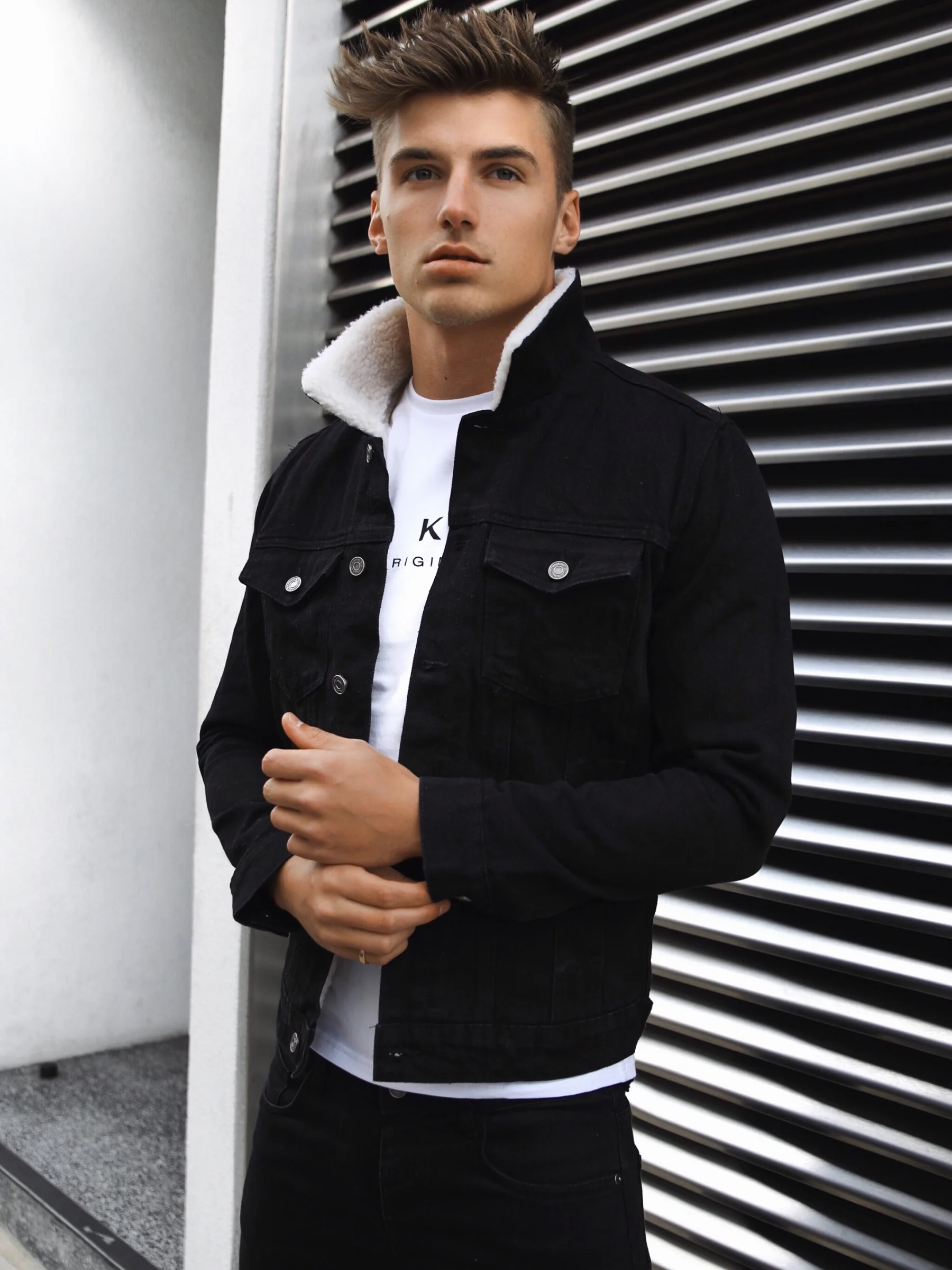 Vancouver Denim Jacket - Black - Prinboxs