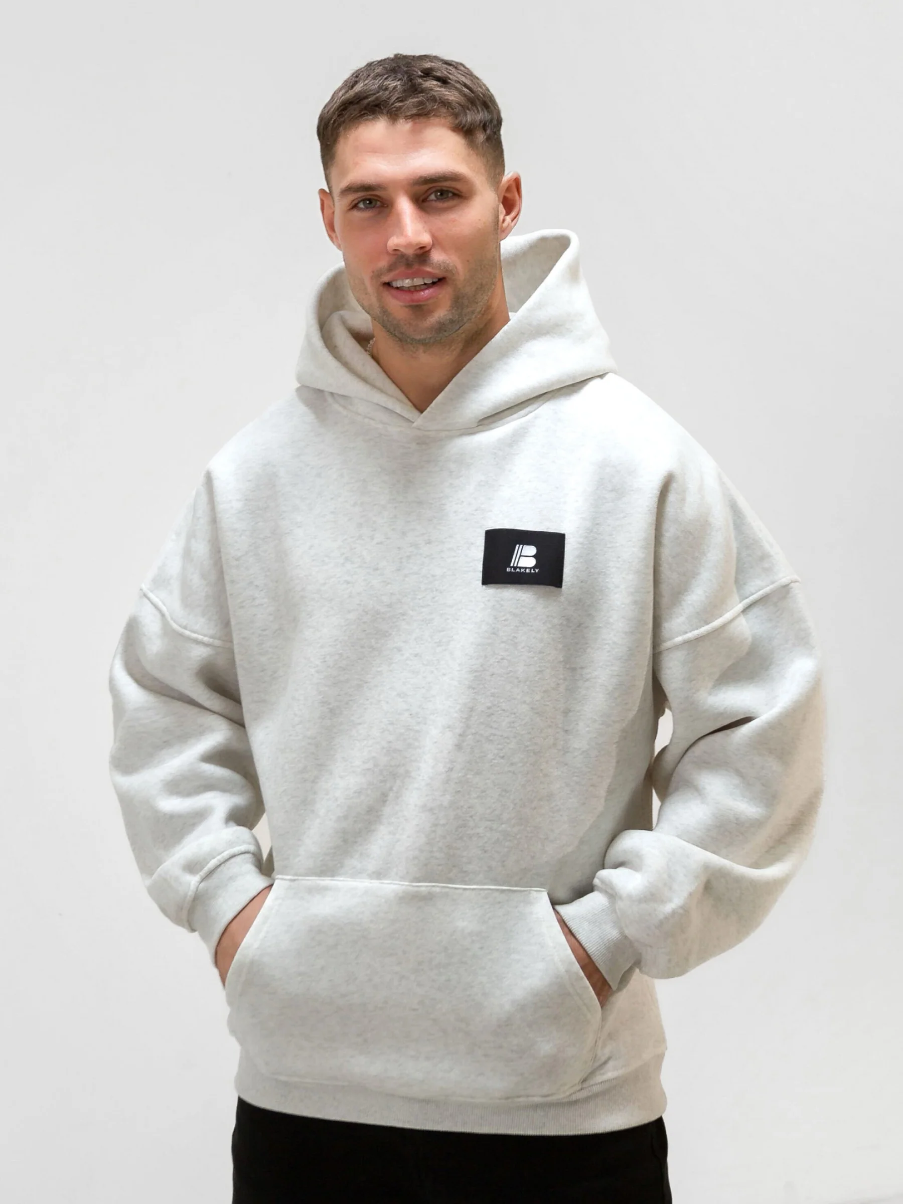 Apex Label Hoodie - Marl White - Prinboxs