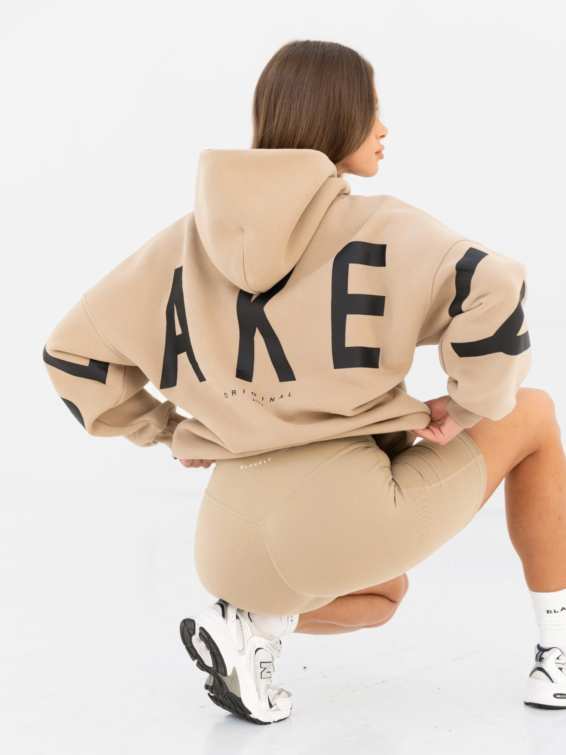 Isabel Oversized Hoodie - Tan - Prinboxs
