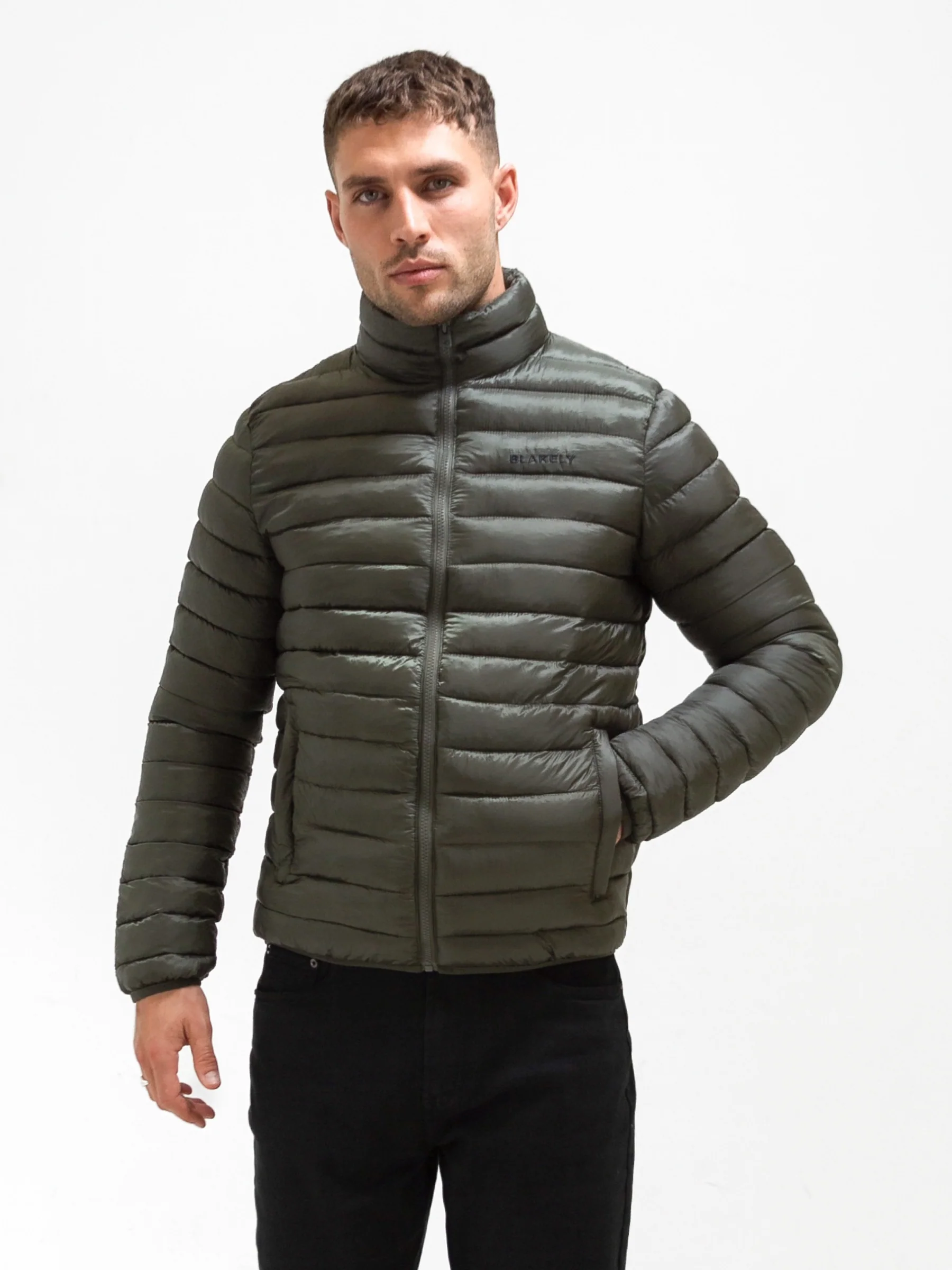 Lucas Lightweight Puffer Jacket - Dark Green - Prinboxs