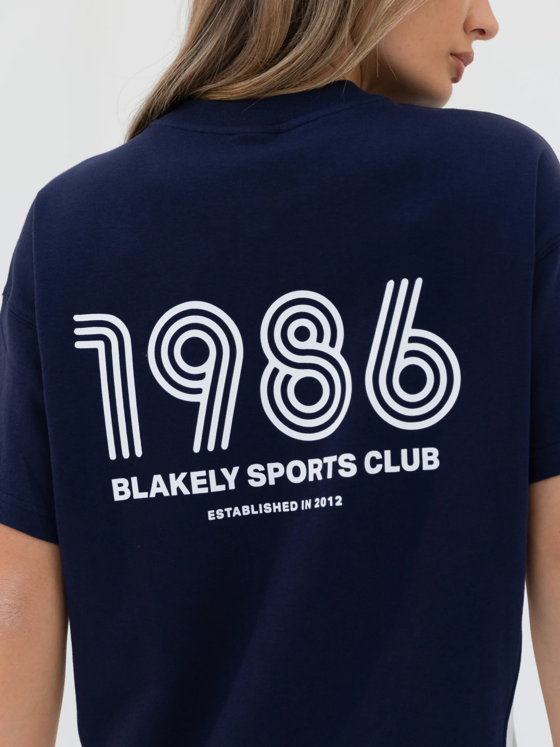 Panel Oversized T-Shirt - True Navy - Prinboxs