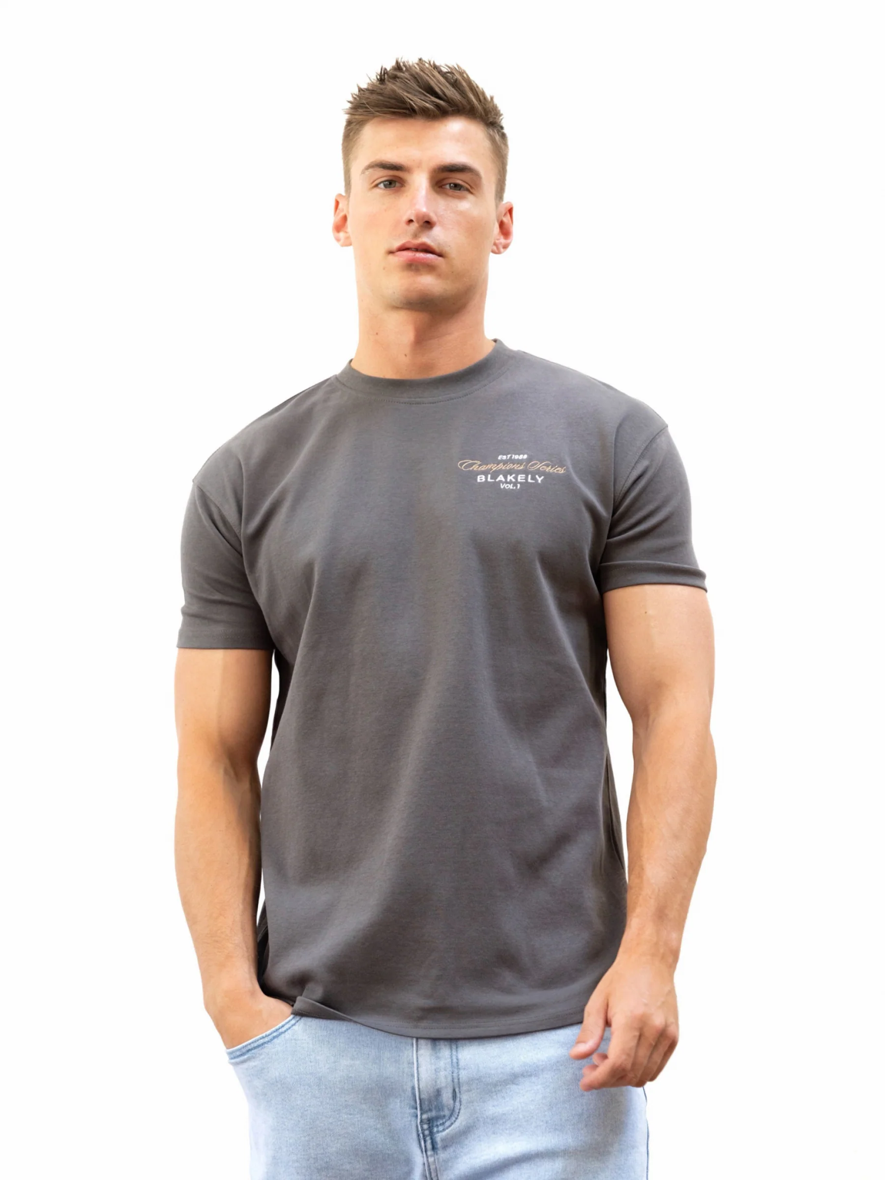Legacy Relaxed T-Shirt - Charcoal - Prinboxs