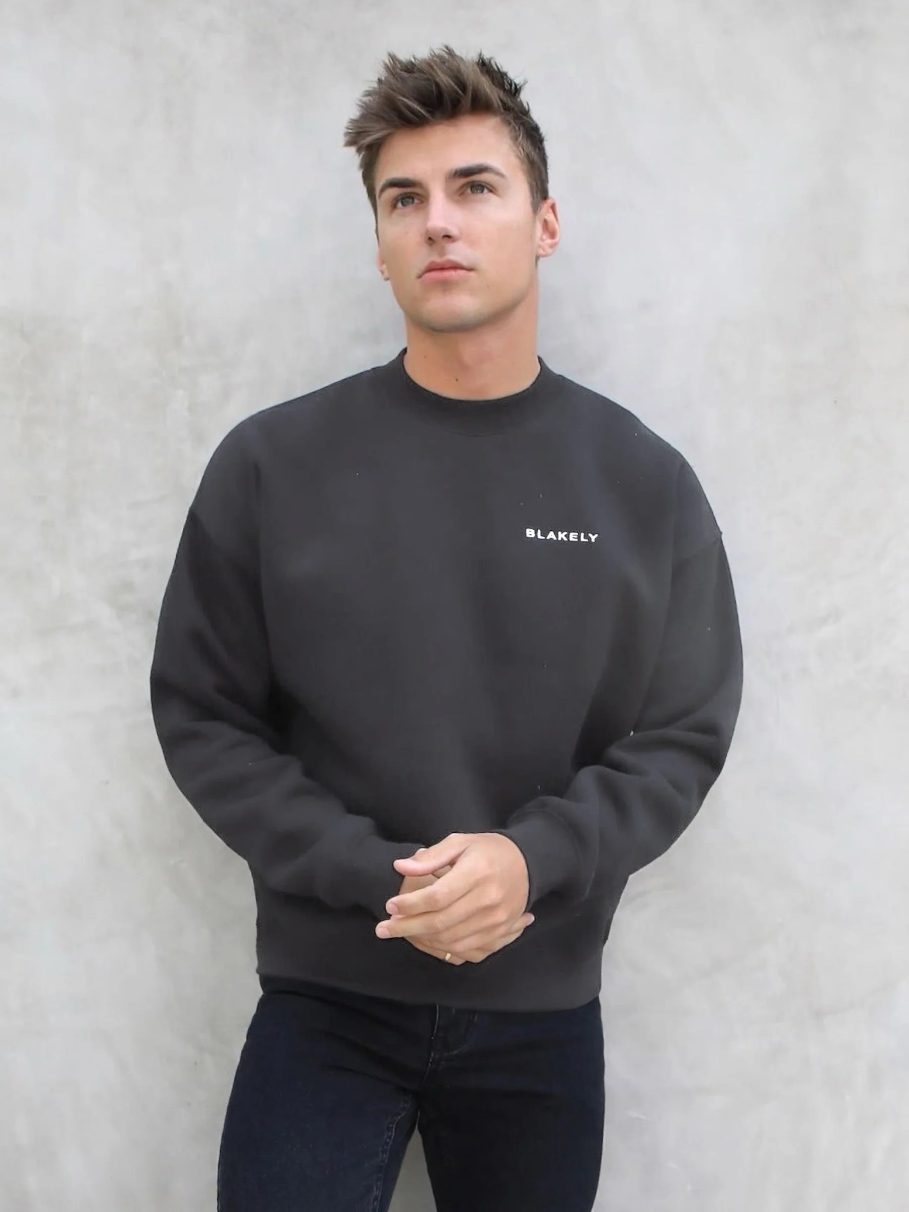 Series Relaxed Jumper - Charcoal - Prinboxs