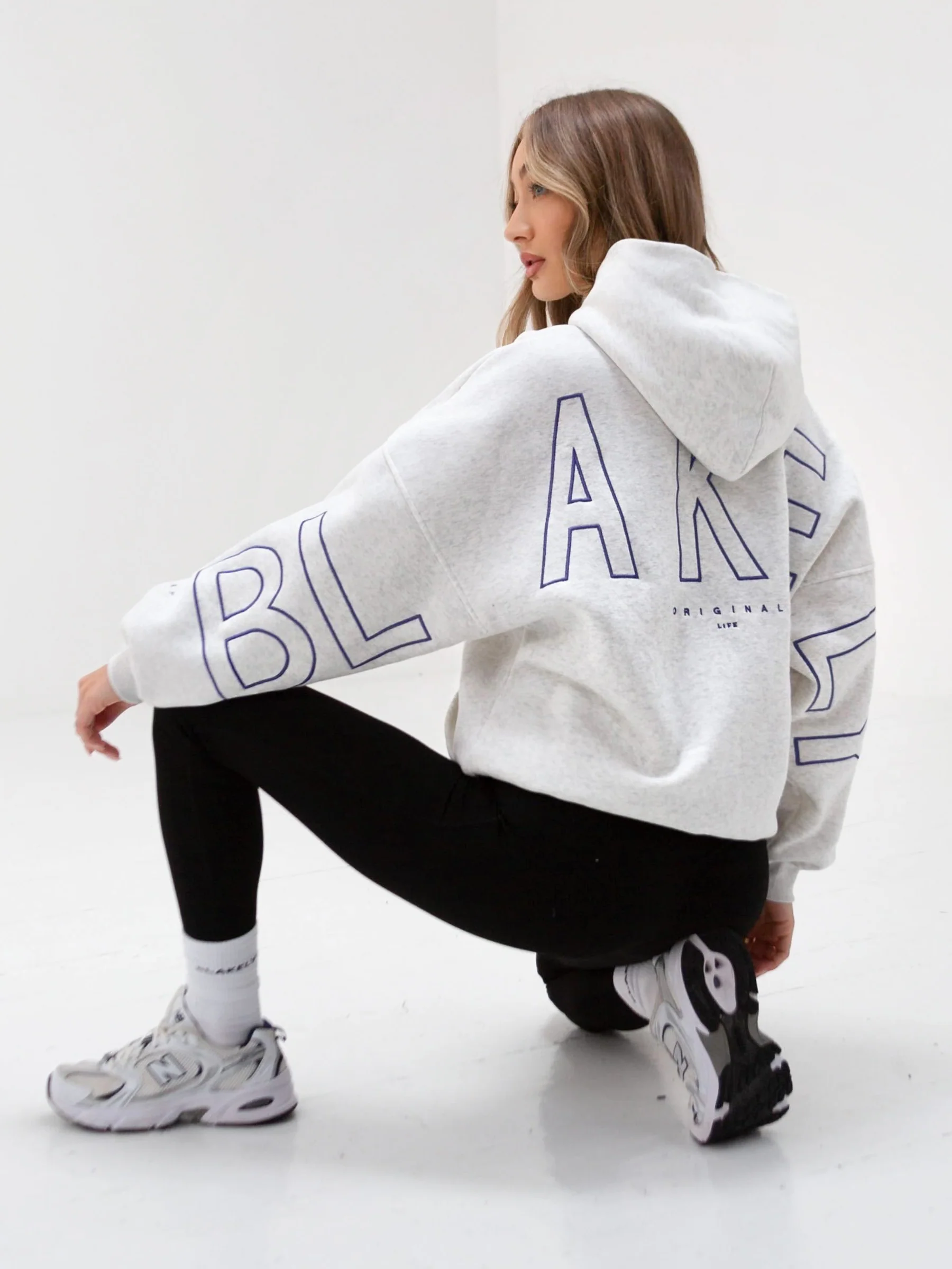 Embroidered Isabel Oversized Hoodie - Ultraviolet - Prinboxs