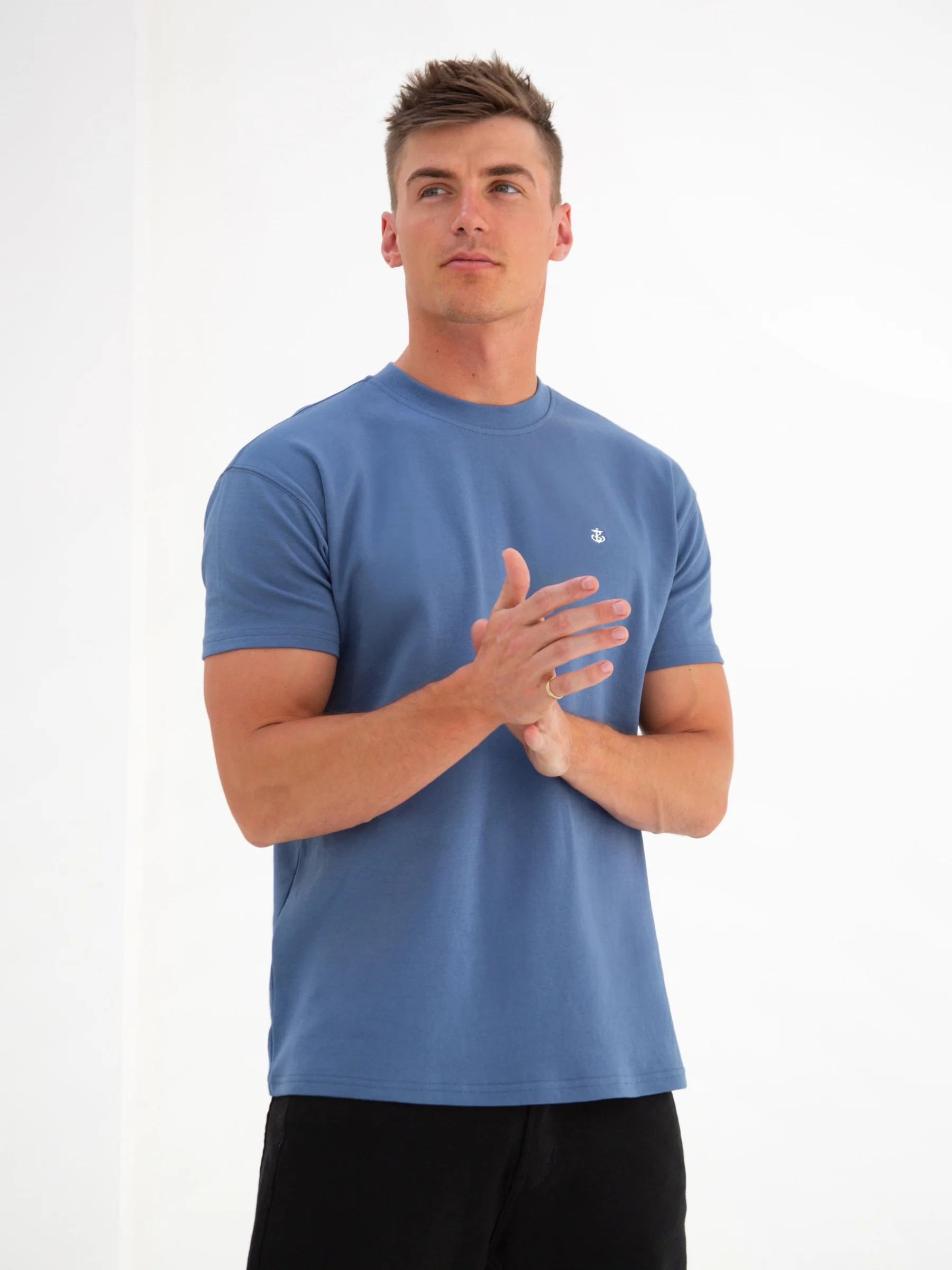 Anchor Relaxed T-Shirt - Blue - Prinboxs