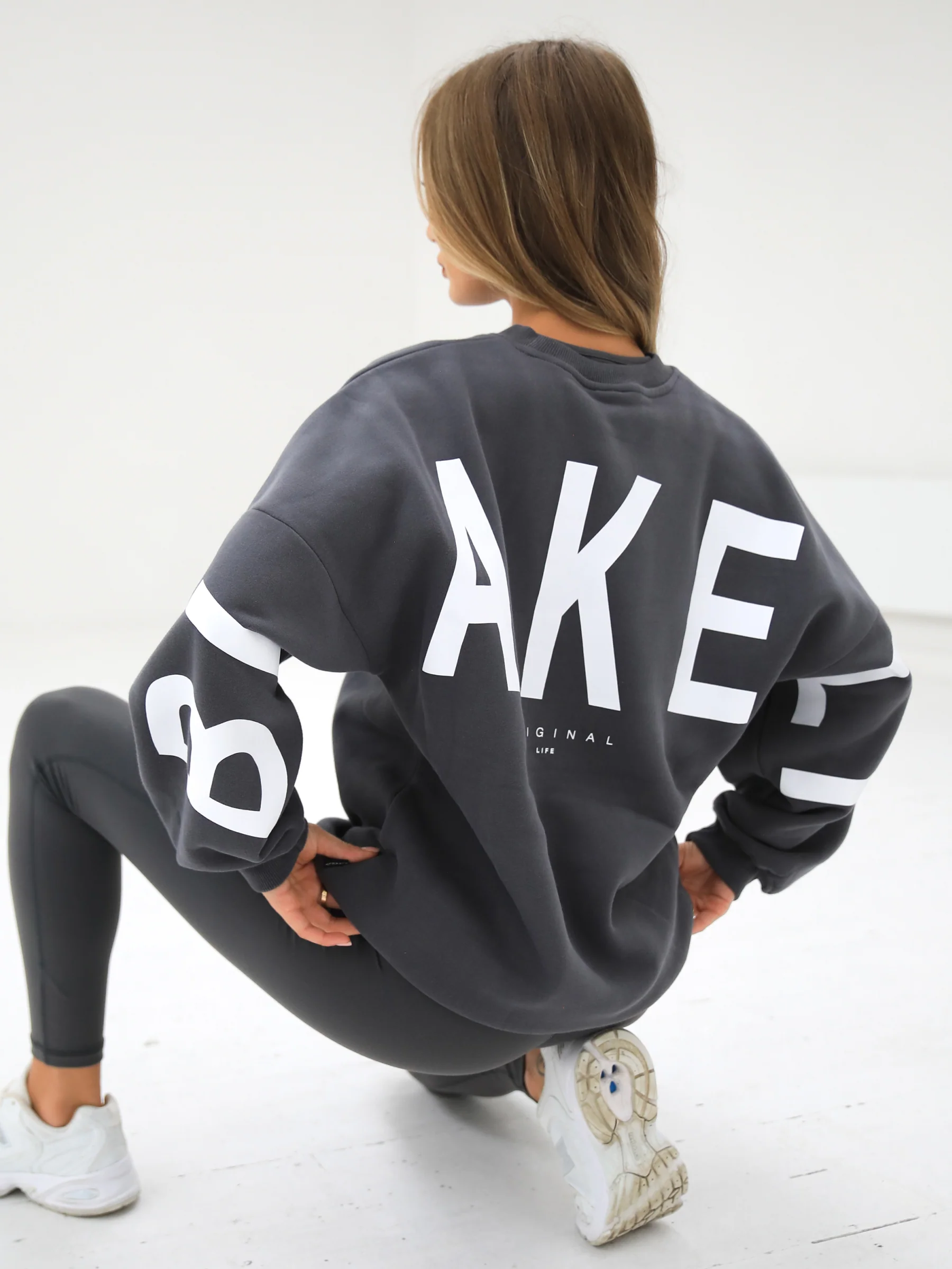 Isabel Oversized Jumper - Charcoal - Prinboxs