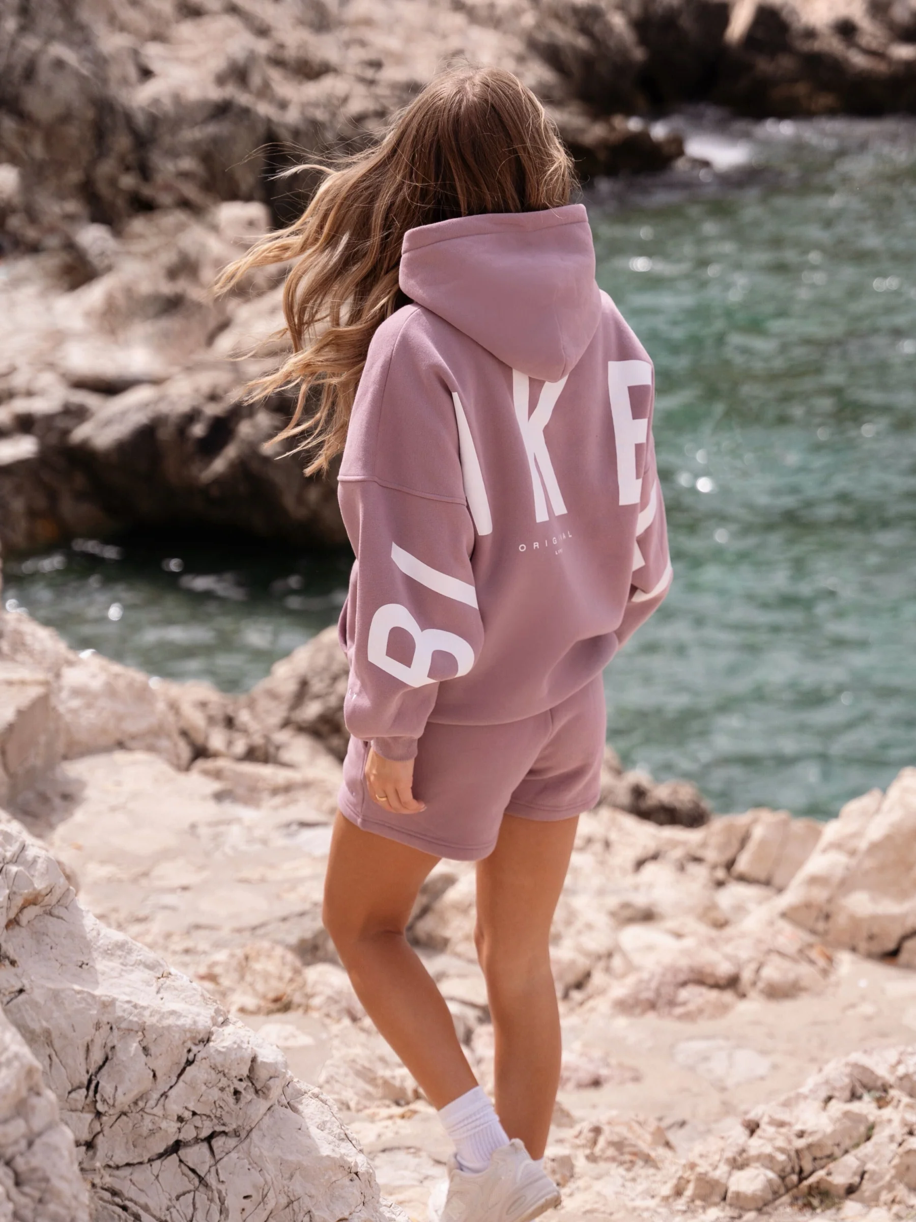 Isabel Oversized Hoodie - Dusty Pink - Prinboxs