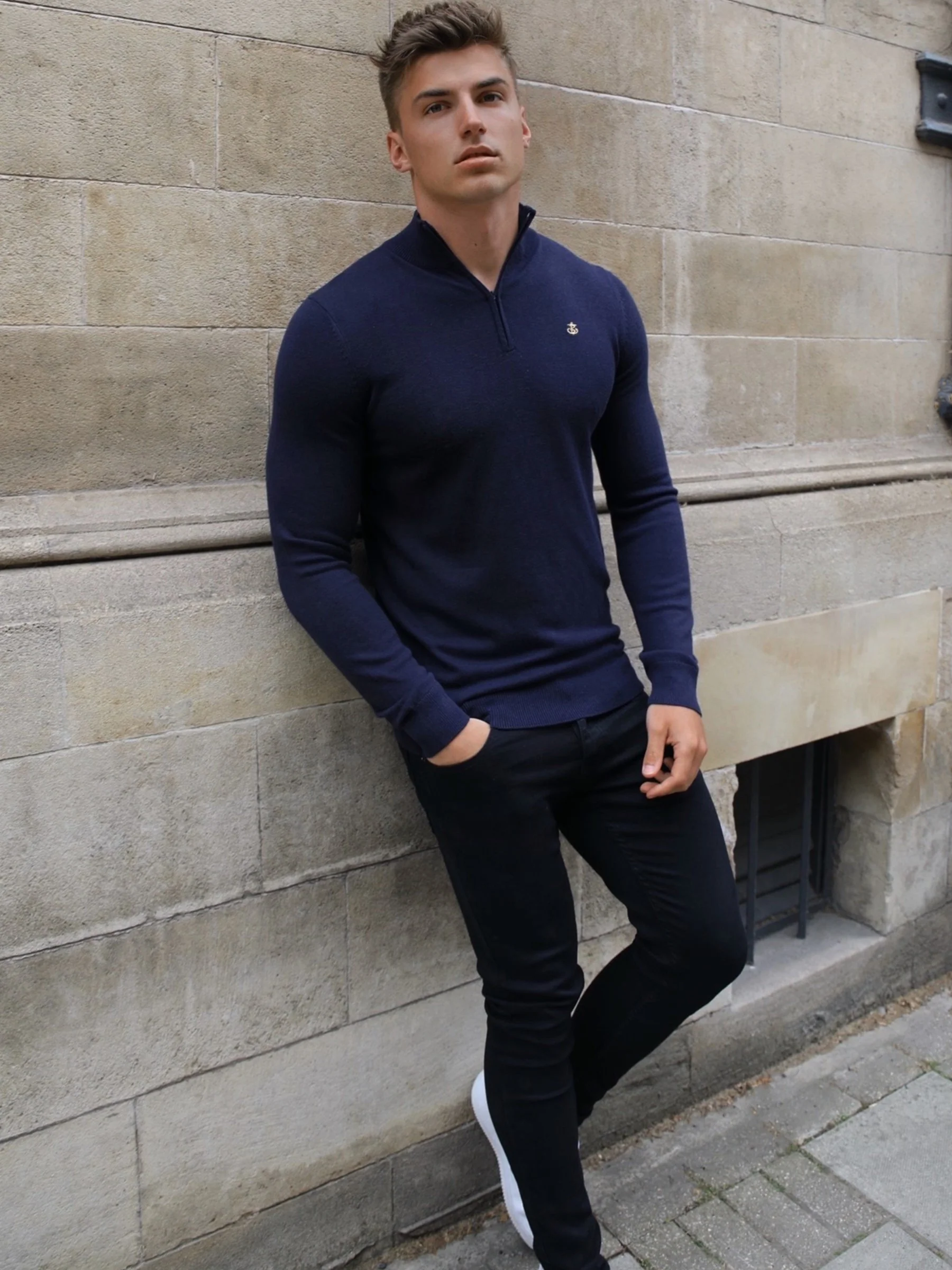 Oxbridge Jumper - Navy - Prinboxs