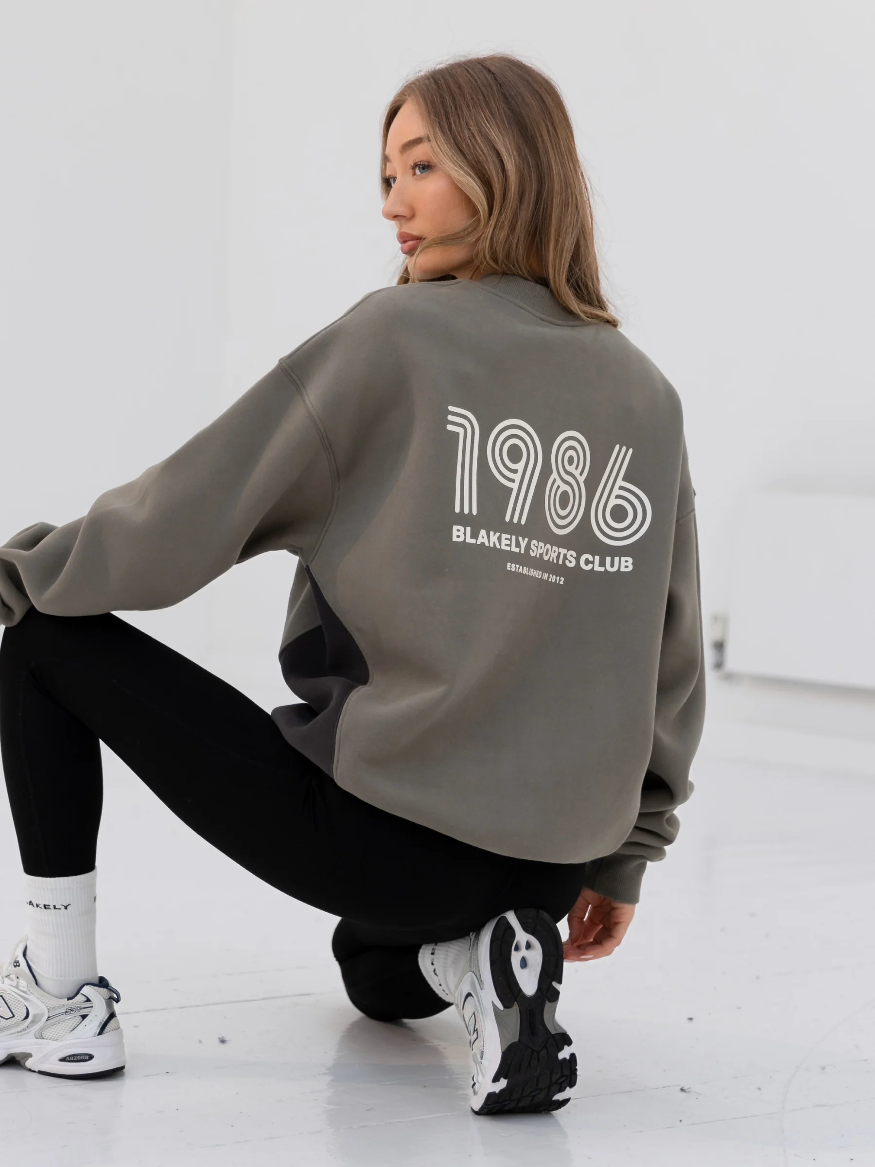 Panel Oversized Jumper - Safari Green - Prinboxs