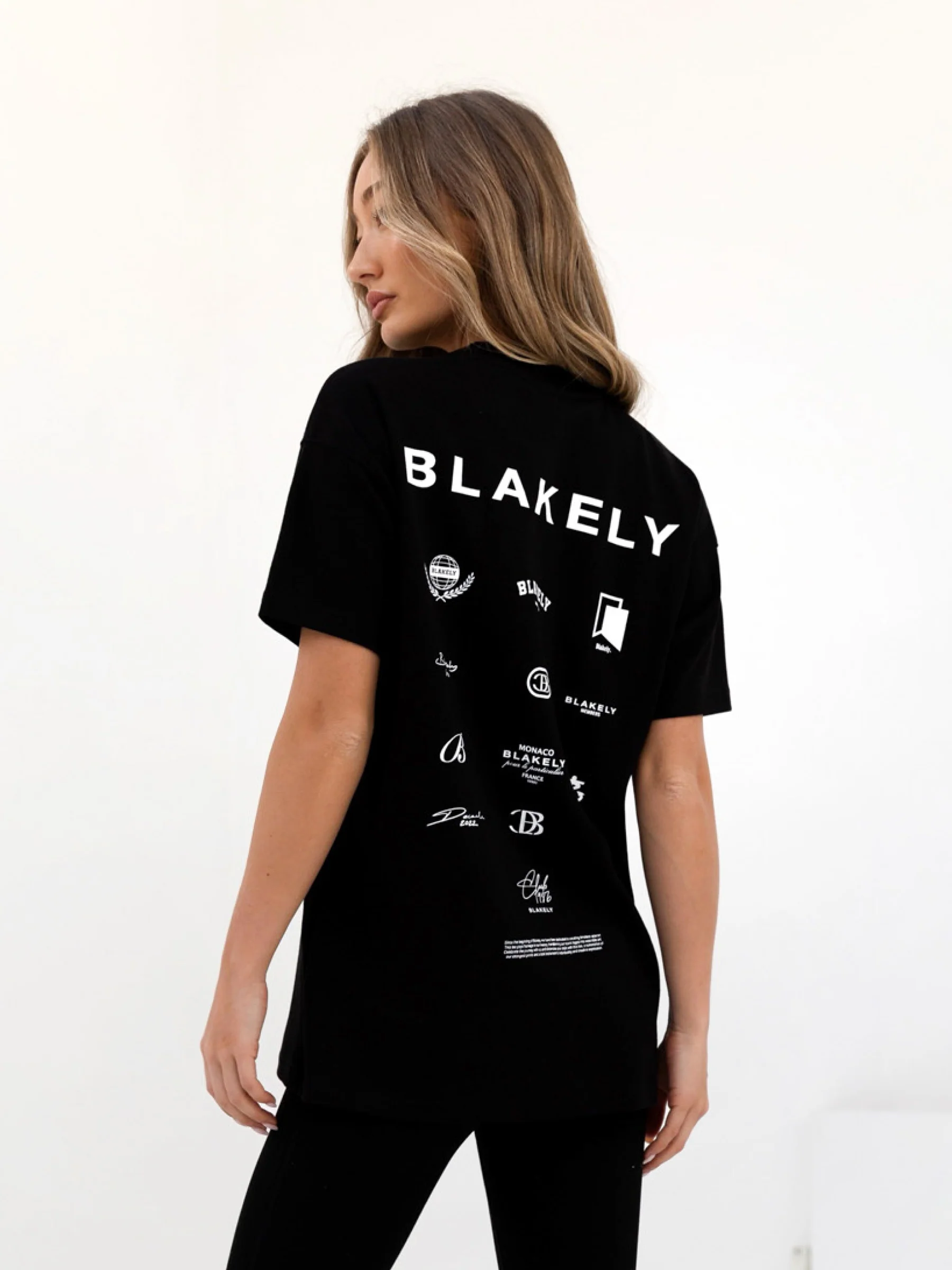 Blakely Icon Oversized T-Shirt - Black - Prinboxs
