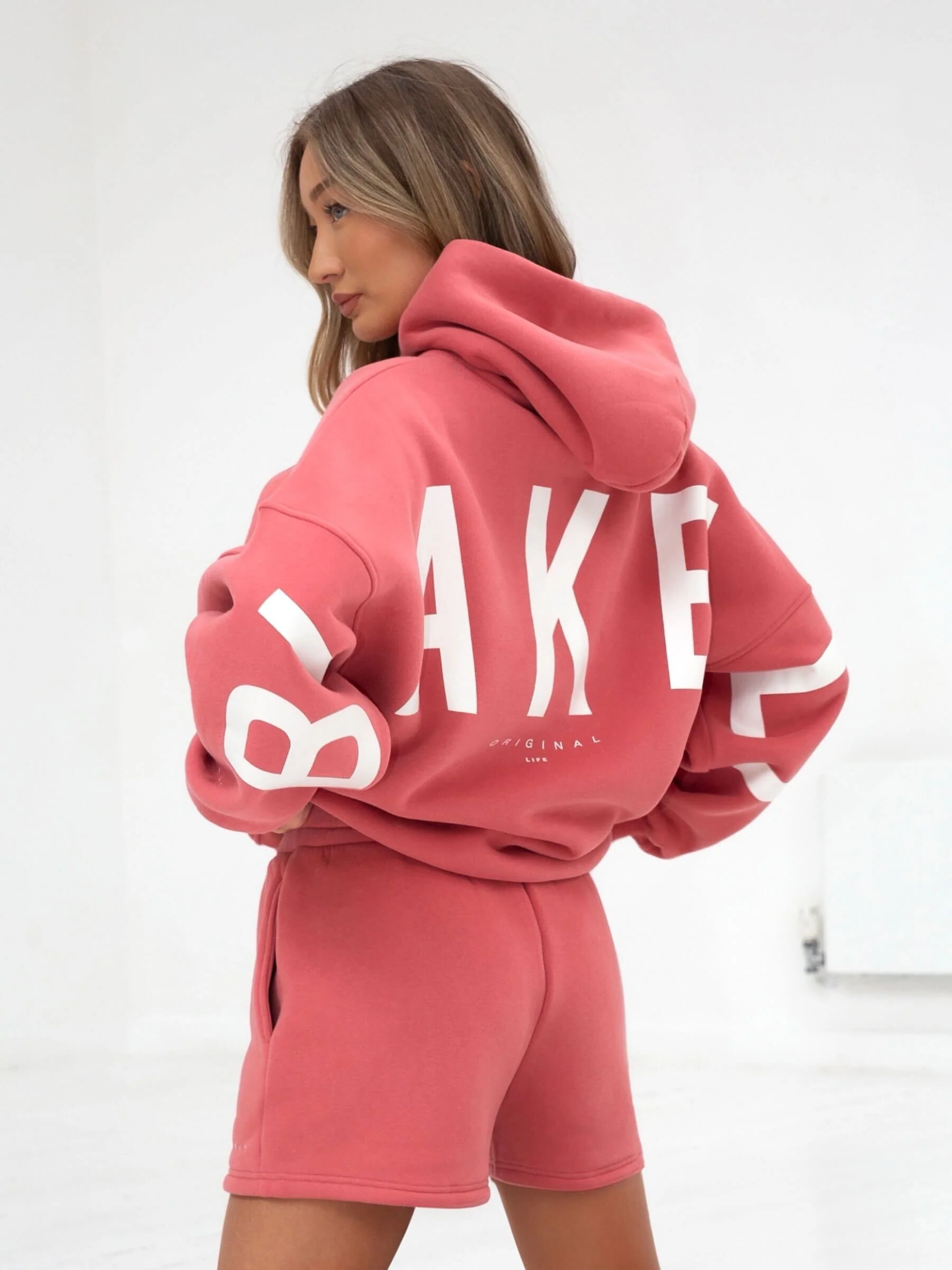 Isabel Oversized Hoodie - Sunrise Coral - Prinboxs