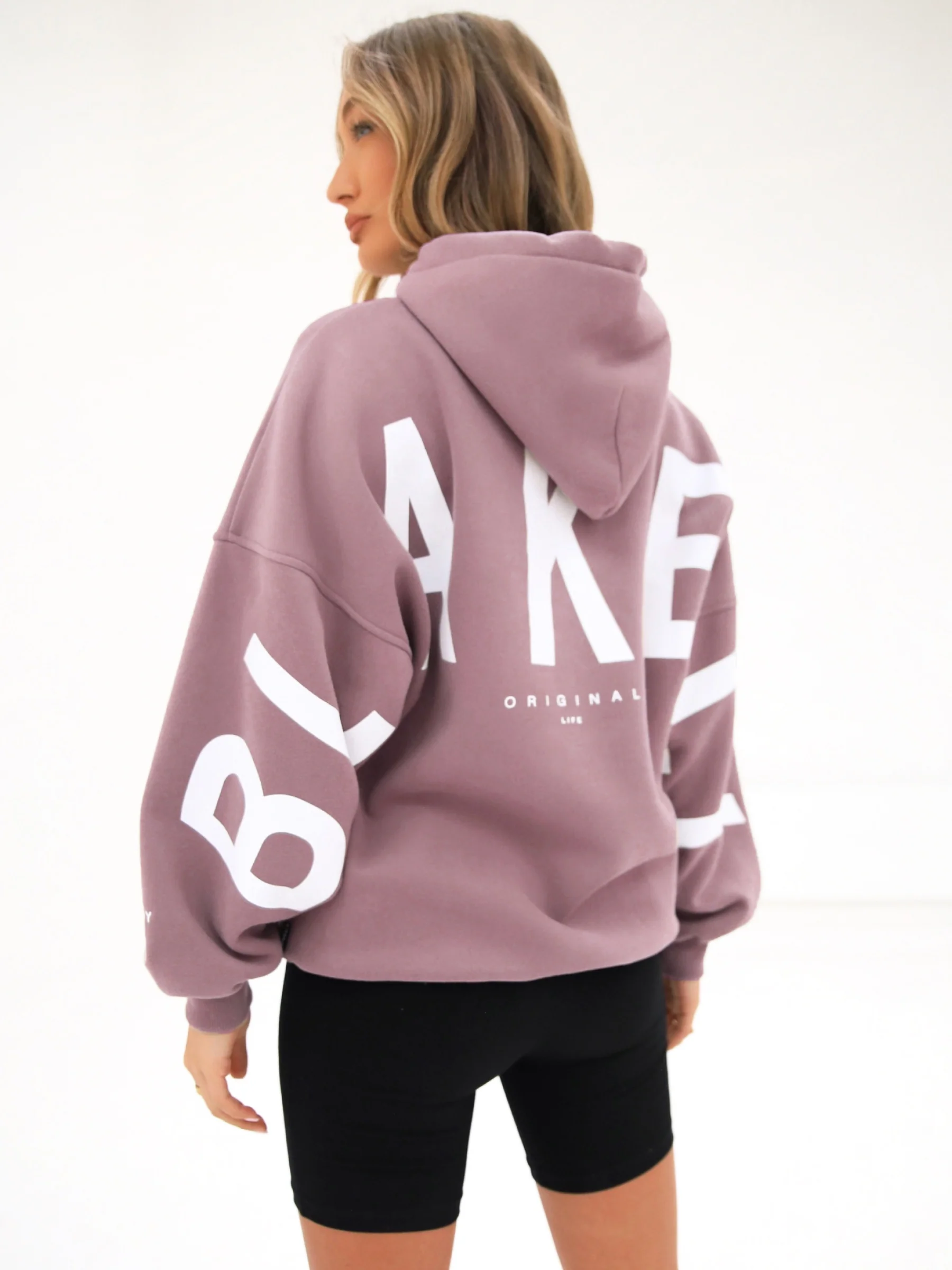 Isabel Oversized Hoodie - Dusty Pink - Prinboxs