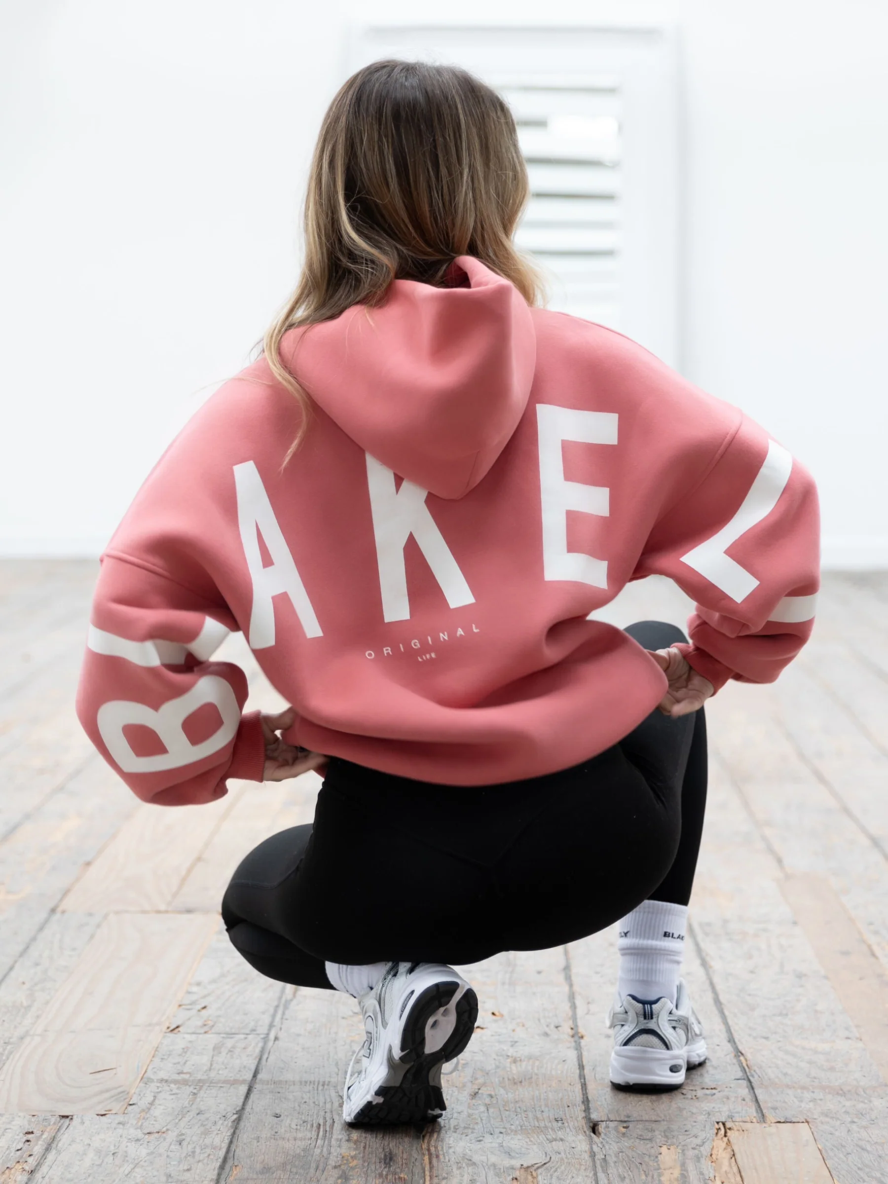 Isabel Hoodie & Leggings Set - Sunrise Coral & Black - Prinboxs