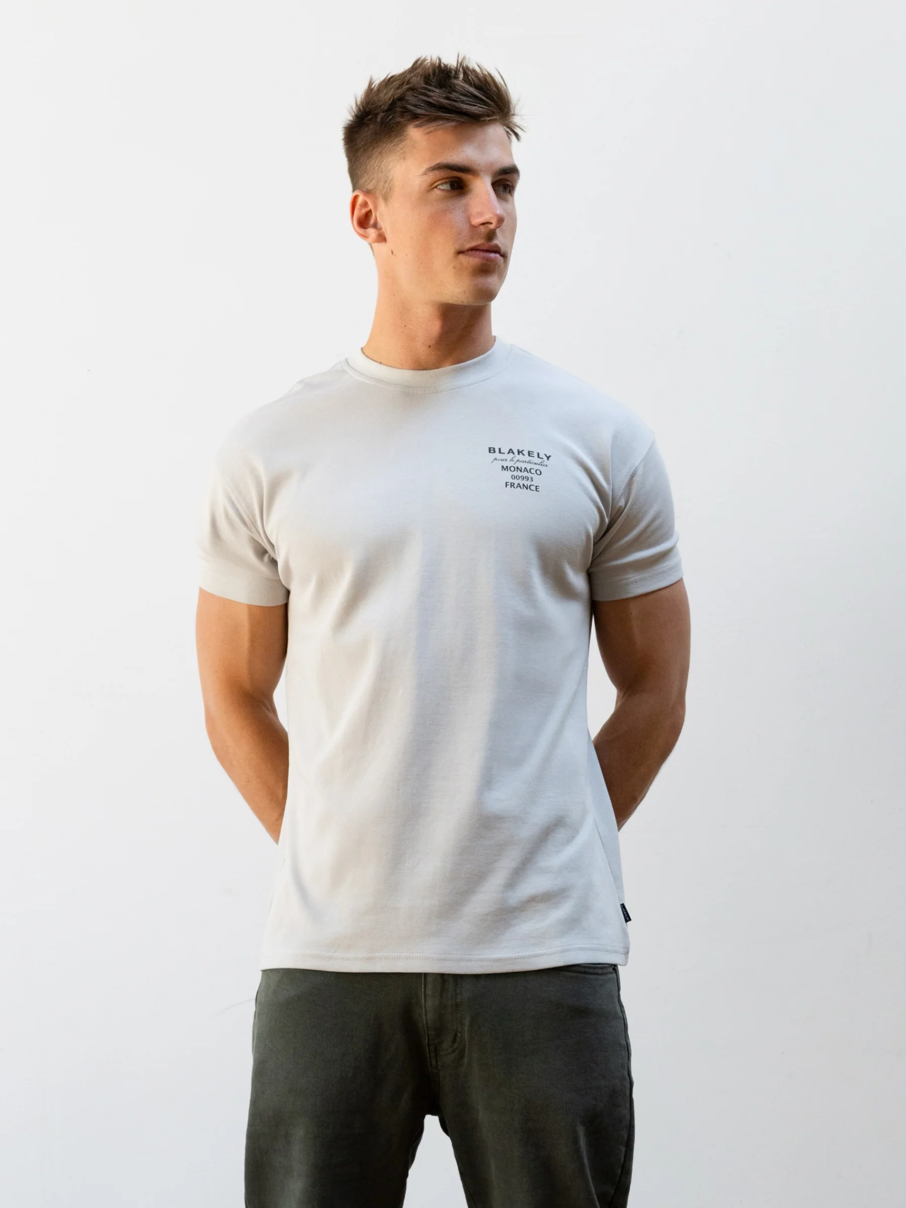 Monaco Relaxed T-Shirt - Stone Grey - Prinboxs