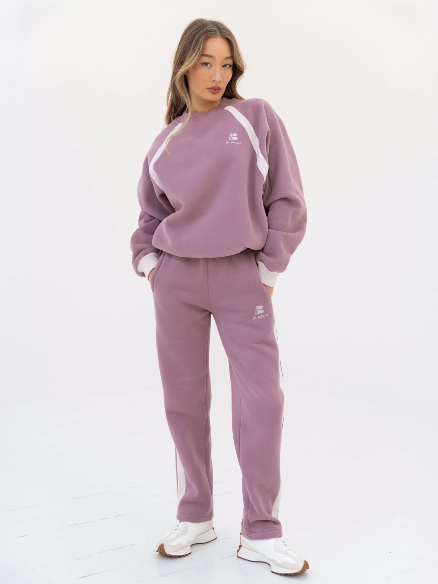 Classic Panel Oversized Jumper - Dusty Pink - Prinboxs