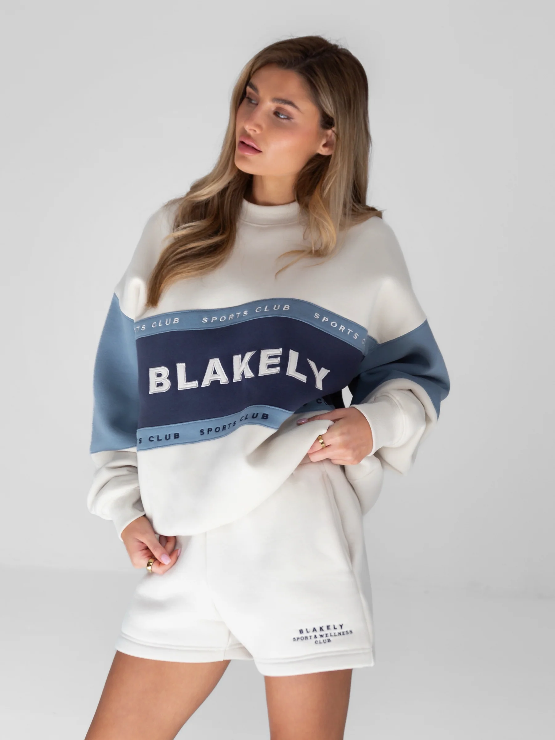 Alpine Oversized Jumper - Navy/Chalk - Prinboxs