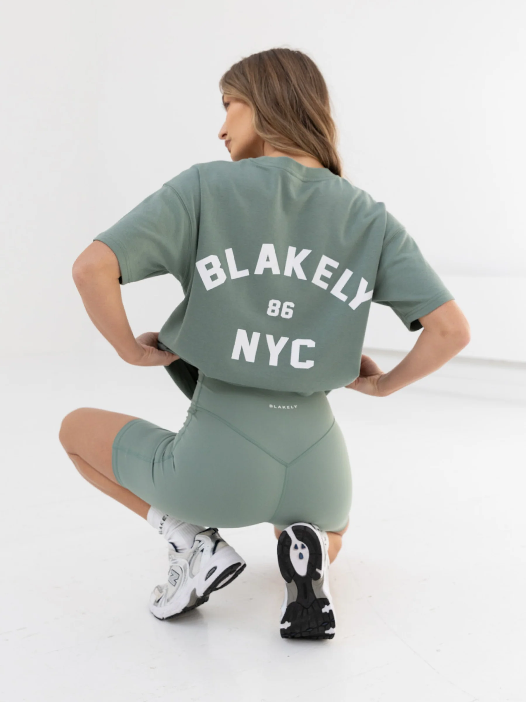 NYC Oversized T-Shirt - Sage Green - Prinboxs