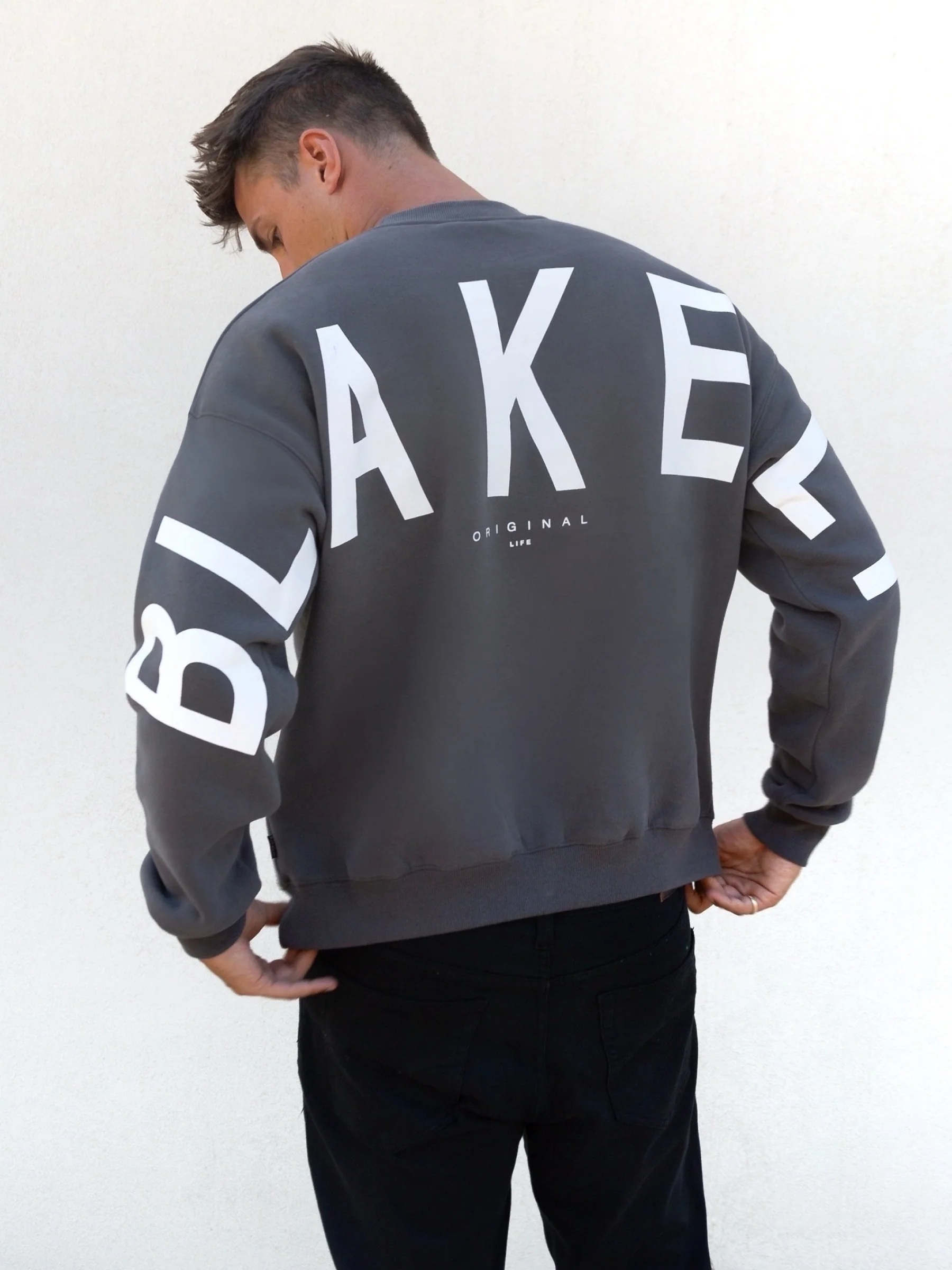 Idris Oversized Jumper - Charcoal - Prinboxs