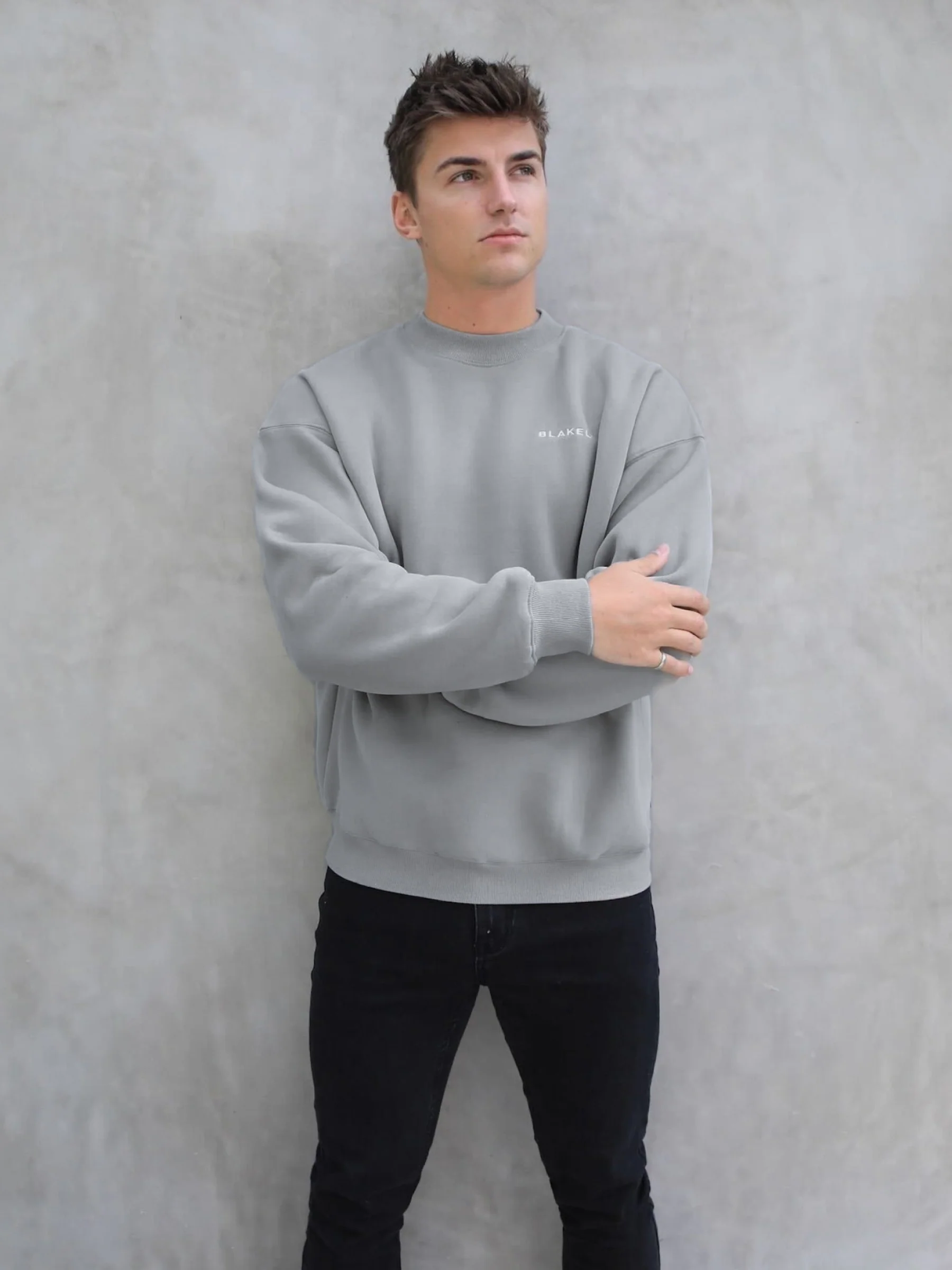 Series Relaxed Jumper - Stone Grey - Prinboxs