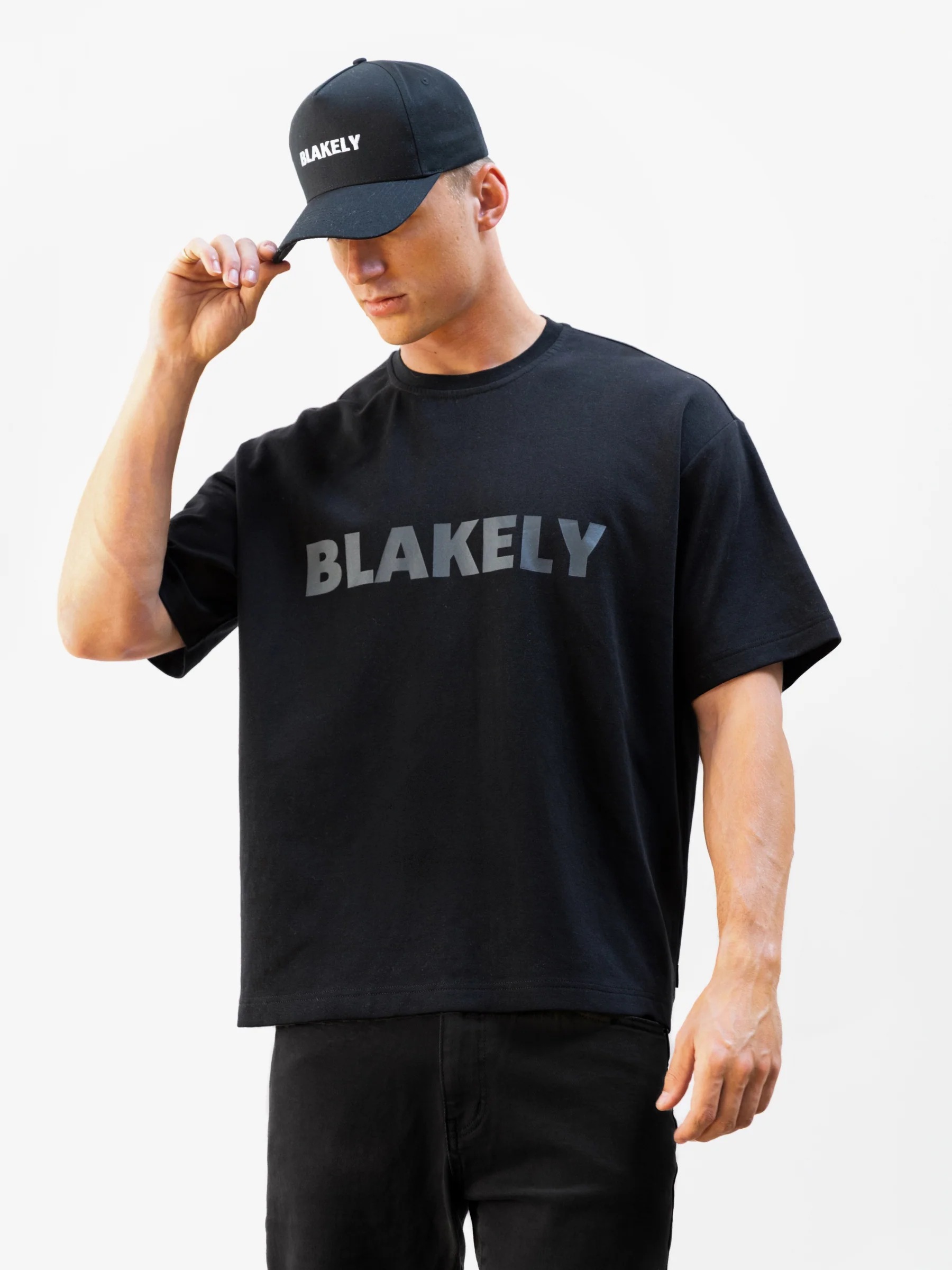 Studio Unfitted T-Shirt - Tonal Black - Prinboxs