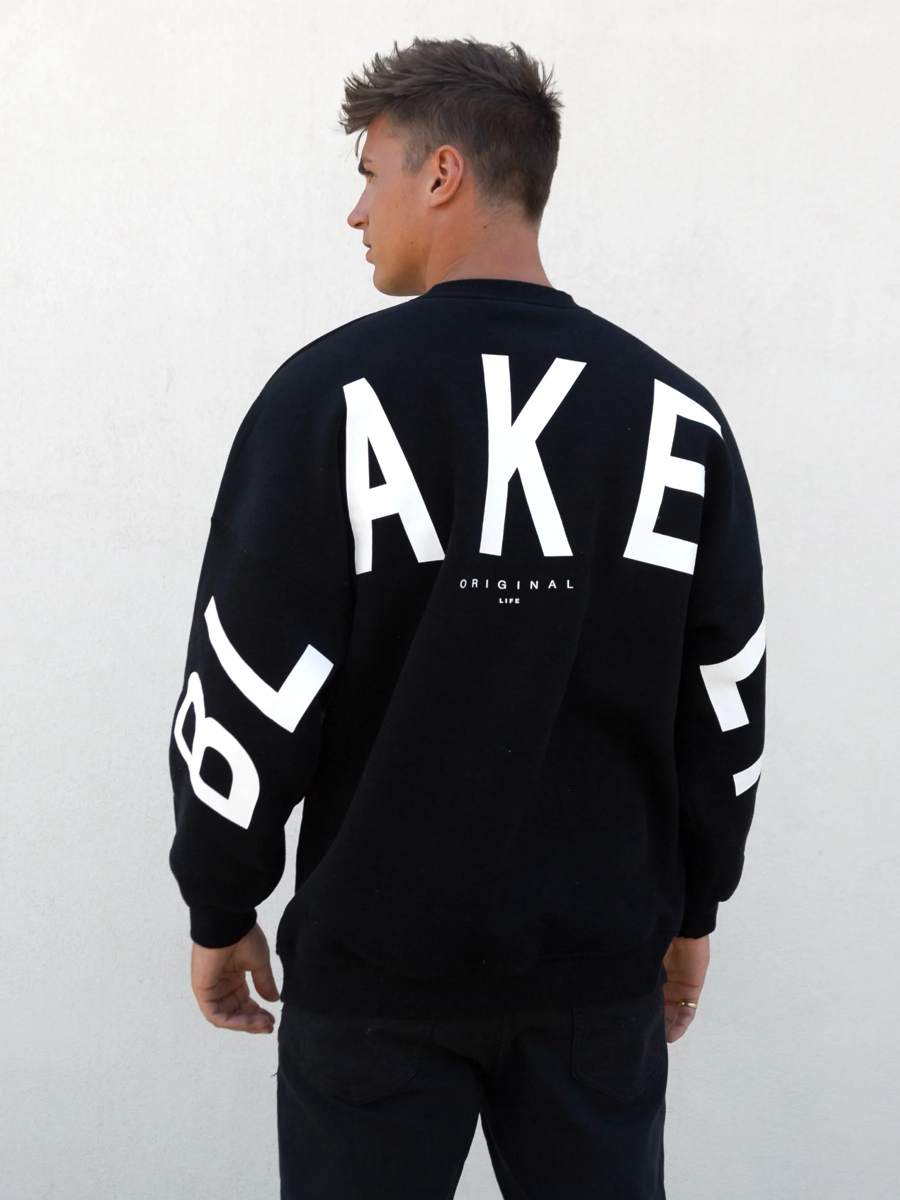 Idris Oversized Jumper - Black - Prinboxs