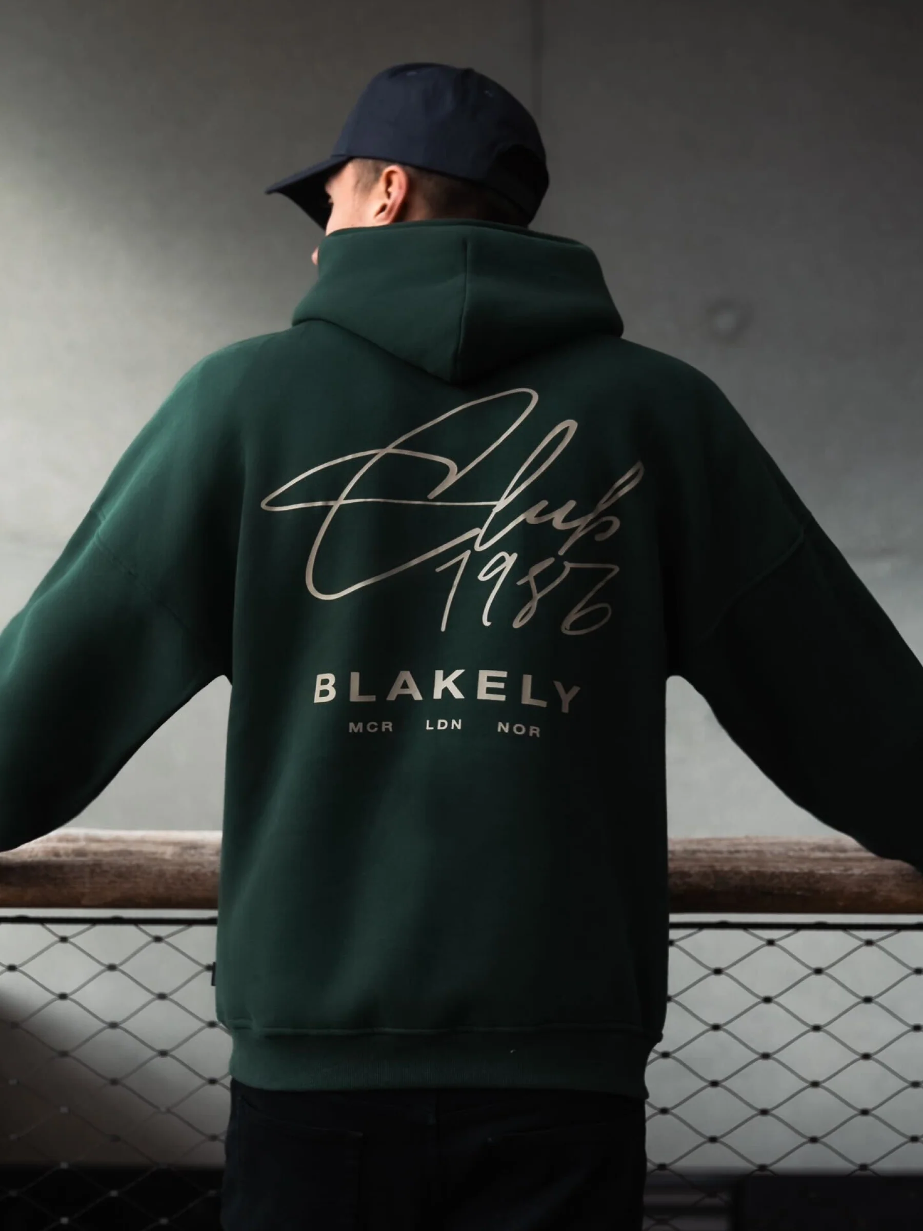 Club Relaxed Hoodie - Forest Green - Prinboxs
