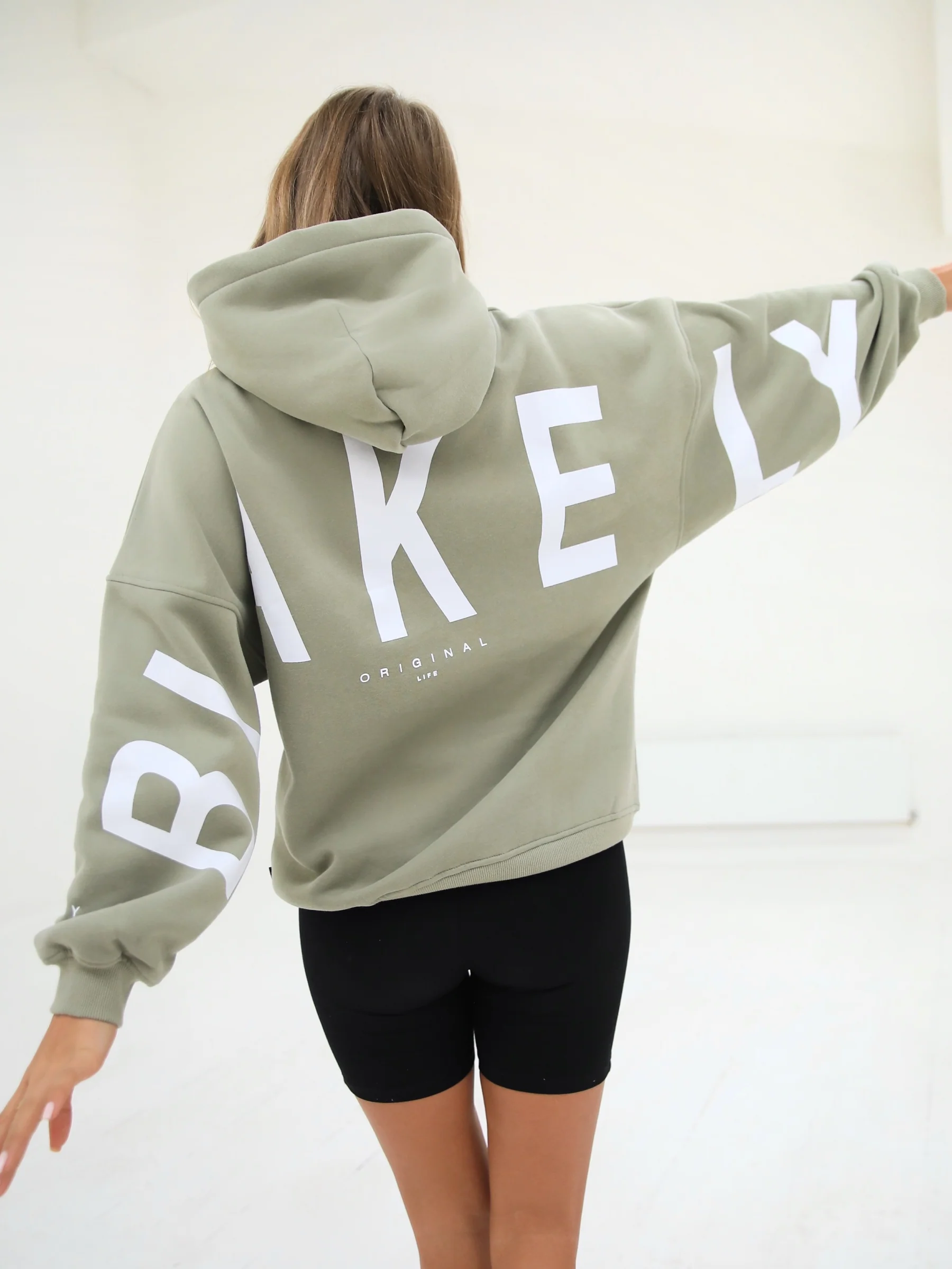 Isabel Oversized Hoodie - Olive - Prinboxs