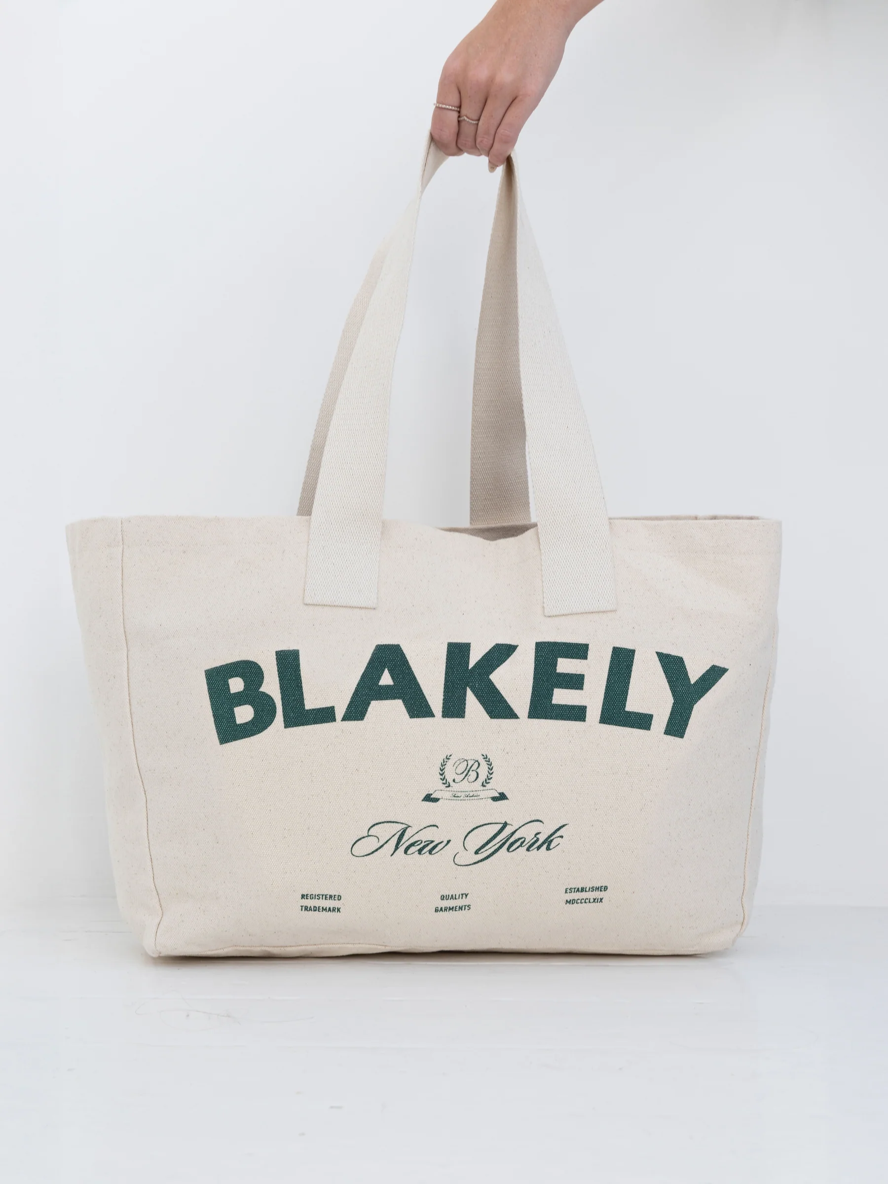 NY Crest Tote Bag - Natural - Prinboxs