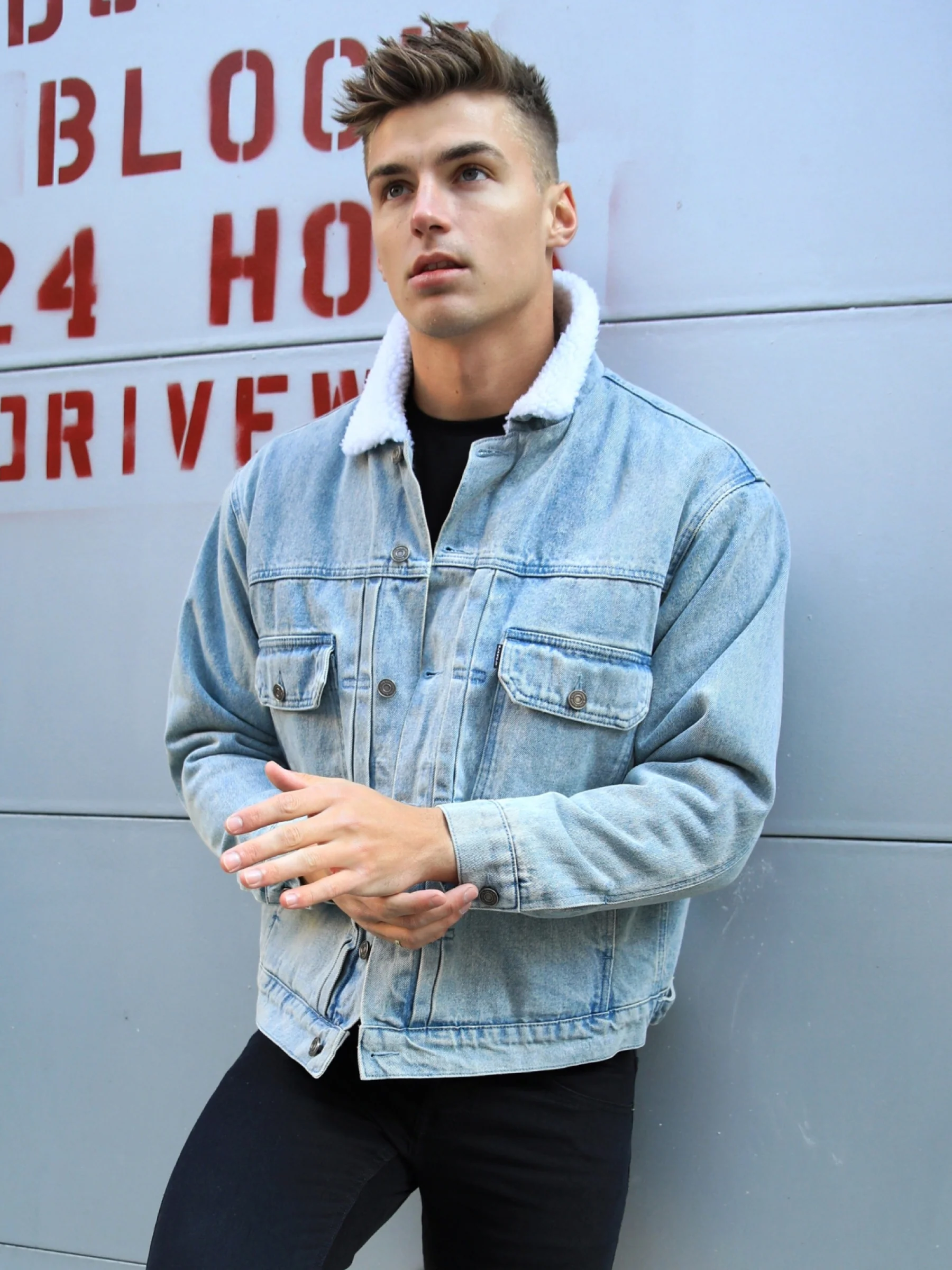 Raleigh Denim Jacket - Light Blue - Prinboxs