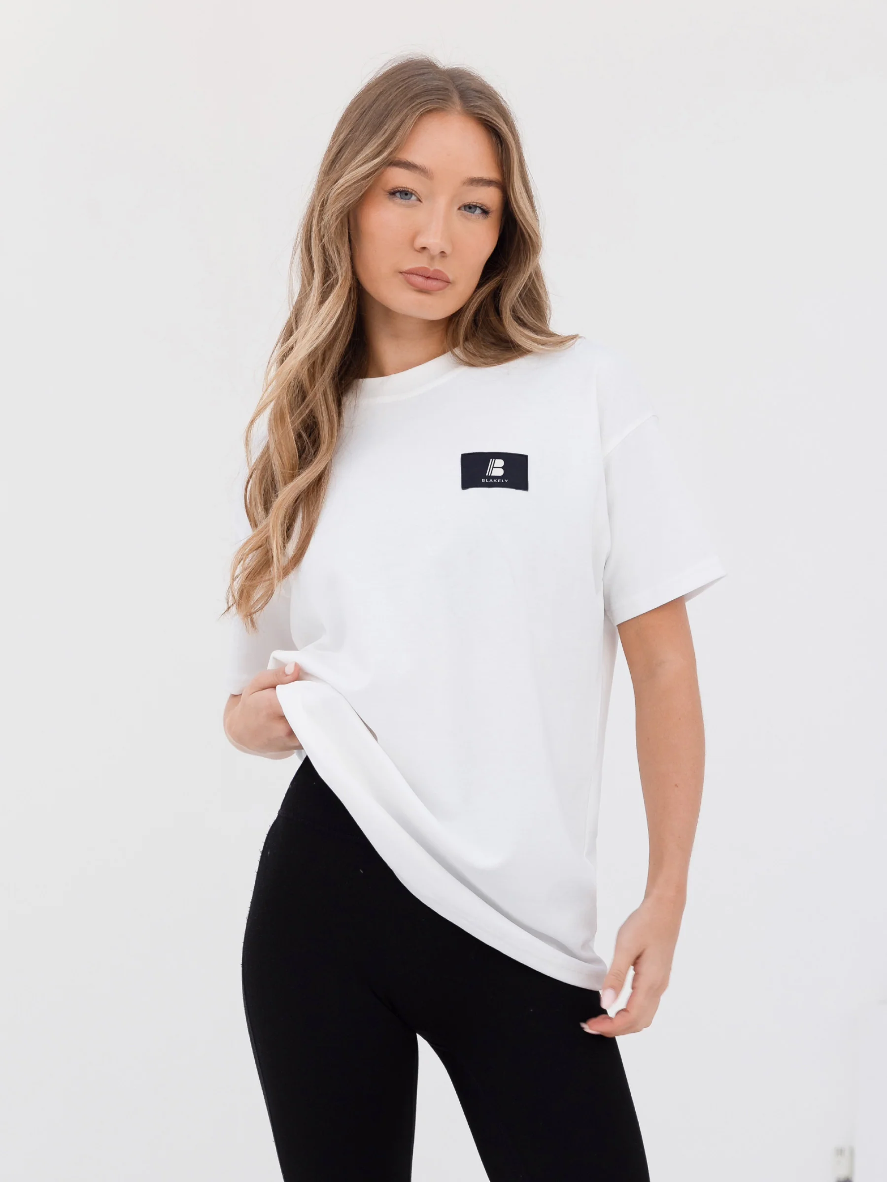 Apex Label Oversized T-Shirt - White - Prinboxs