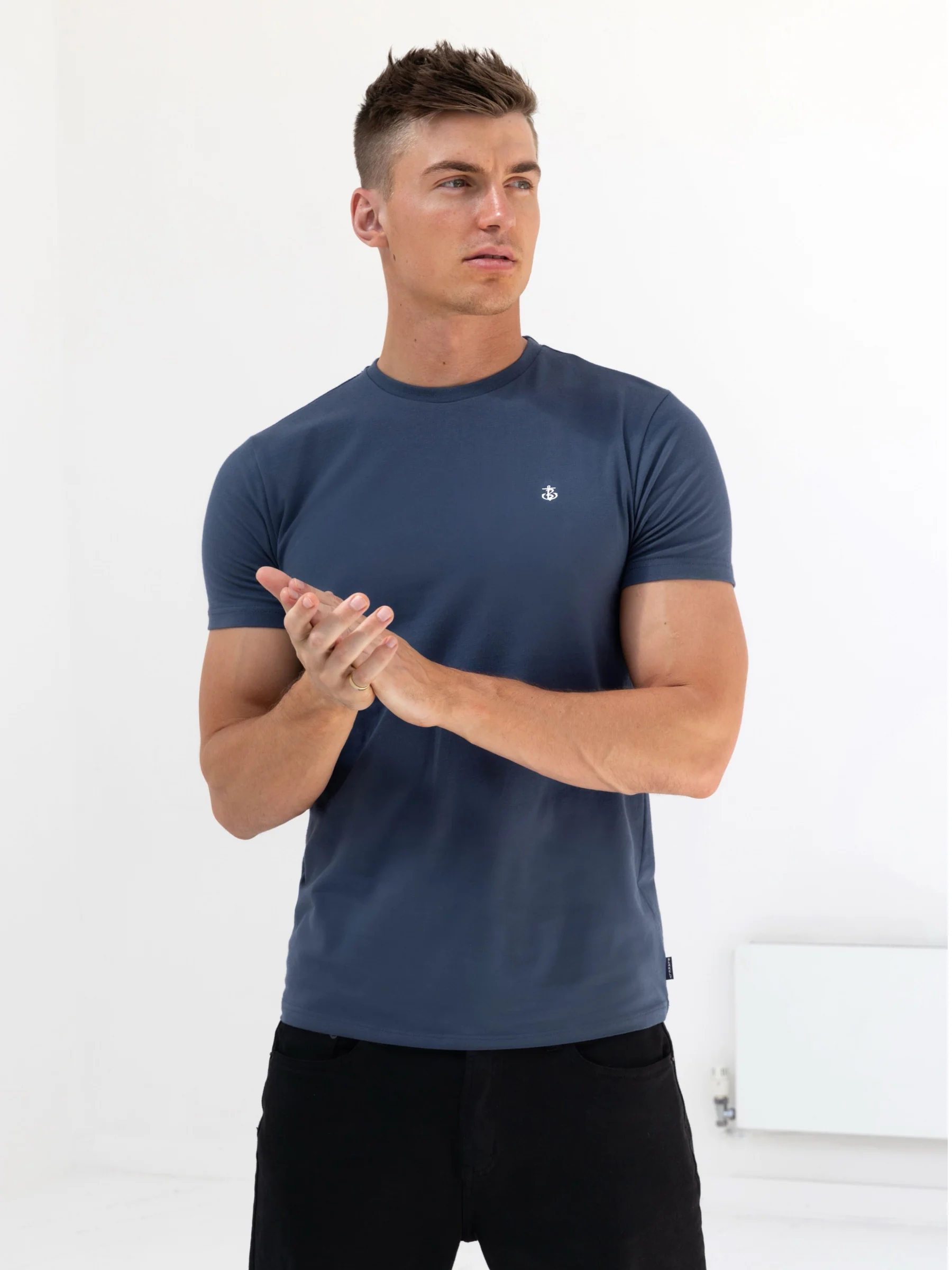 Denver T-Shirt - Blue - Prinboxs