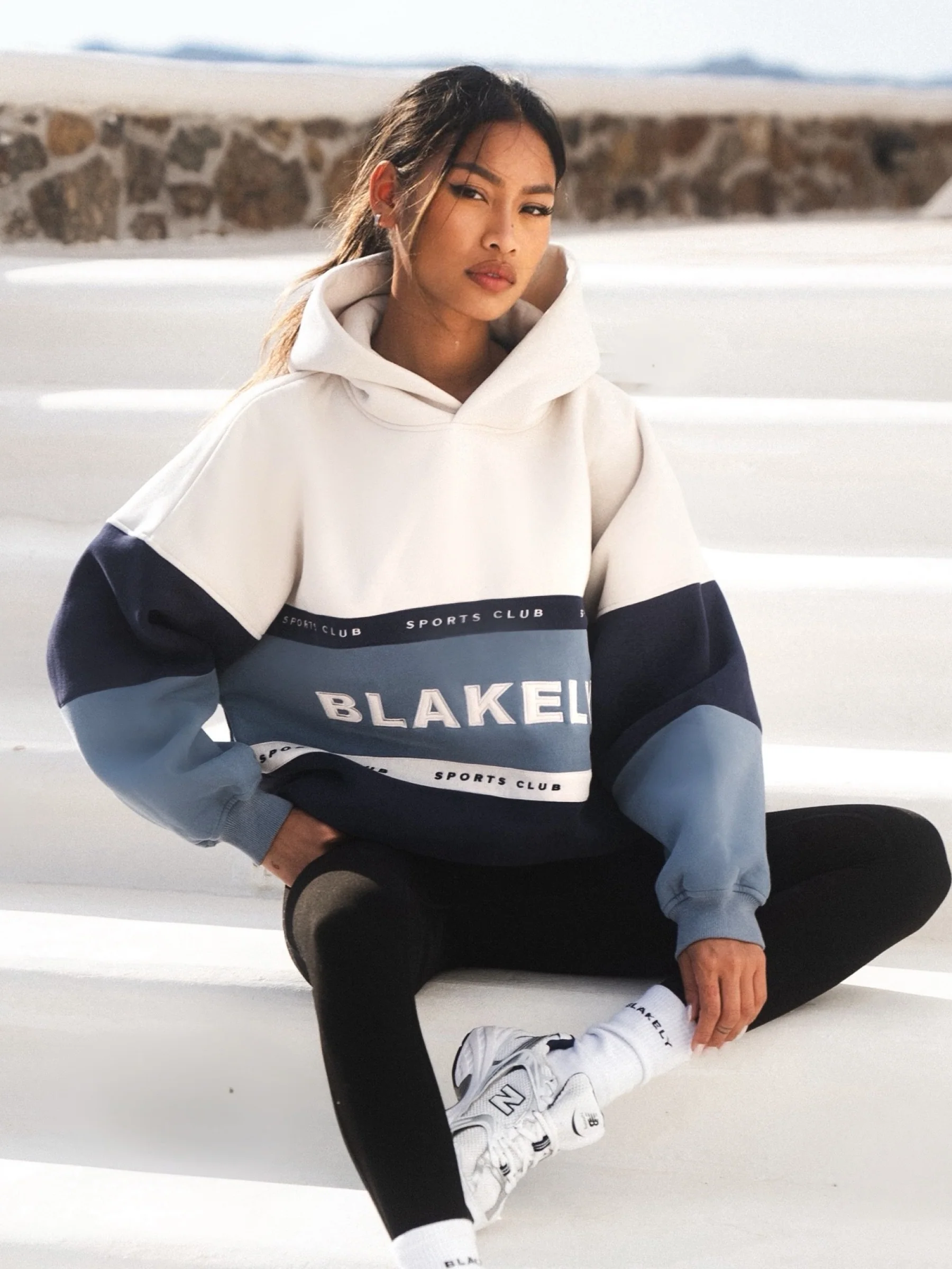 Alpine Oversized Hoodie - Light Blue - Prinboxs