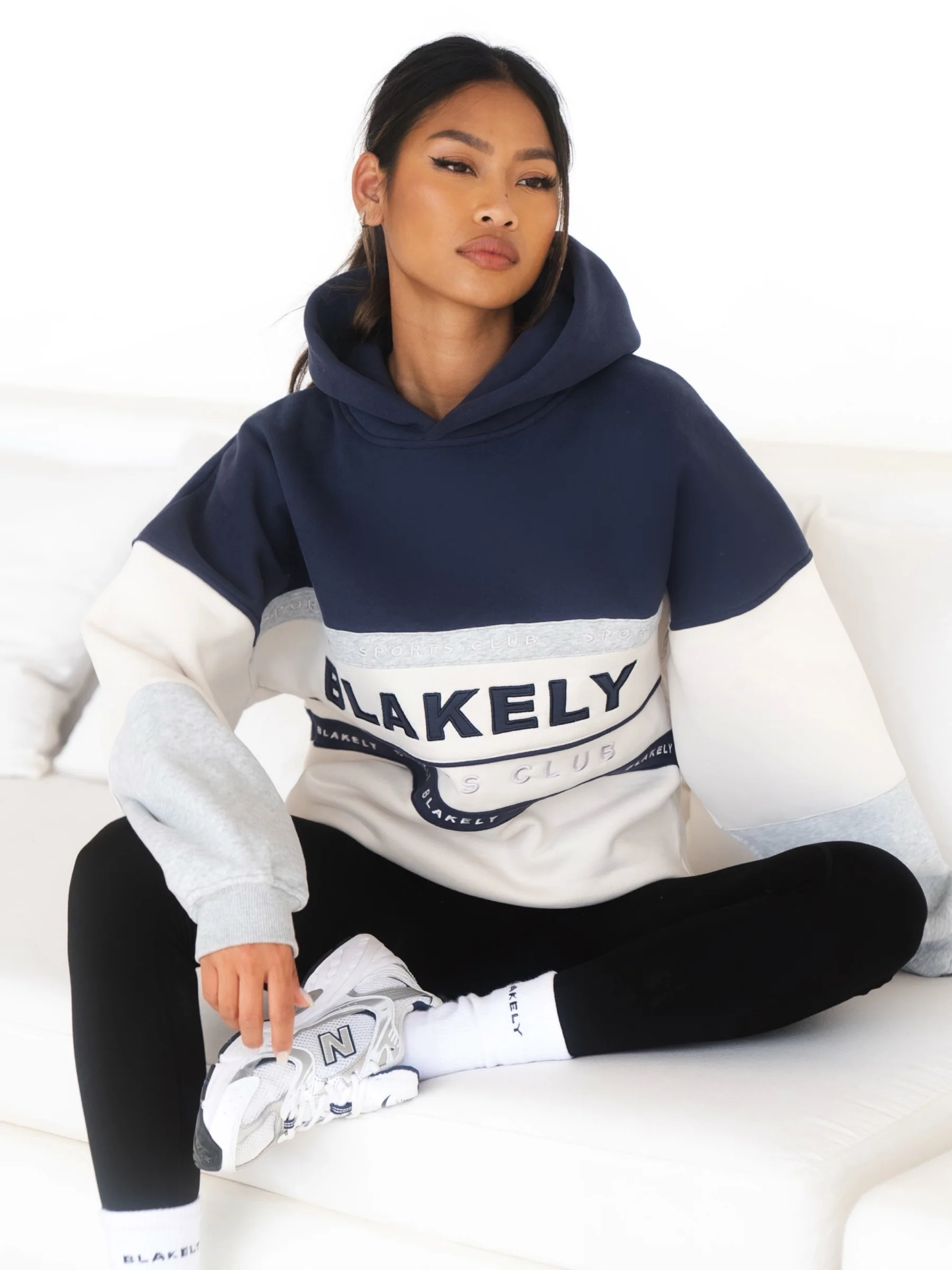 Alpine Sports Oversized Hoodie - Navy - Prinboxs