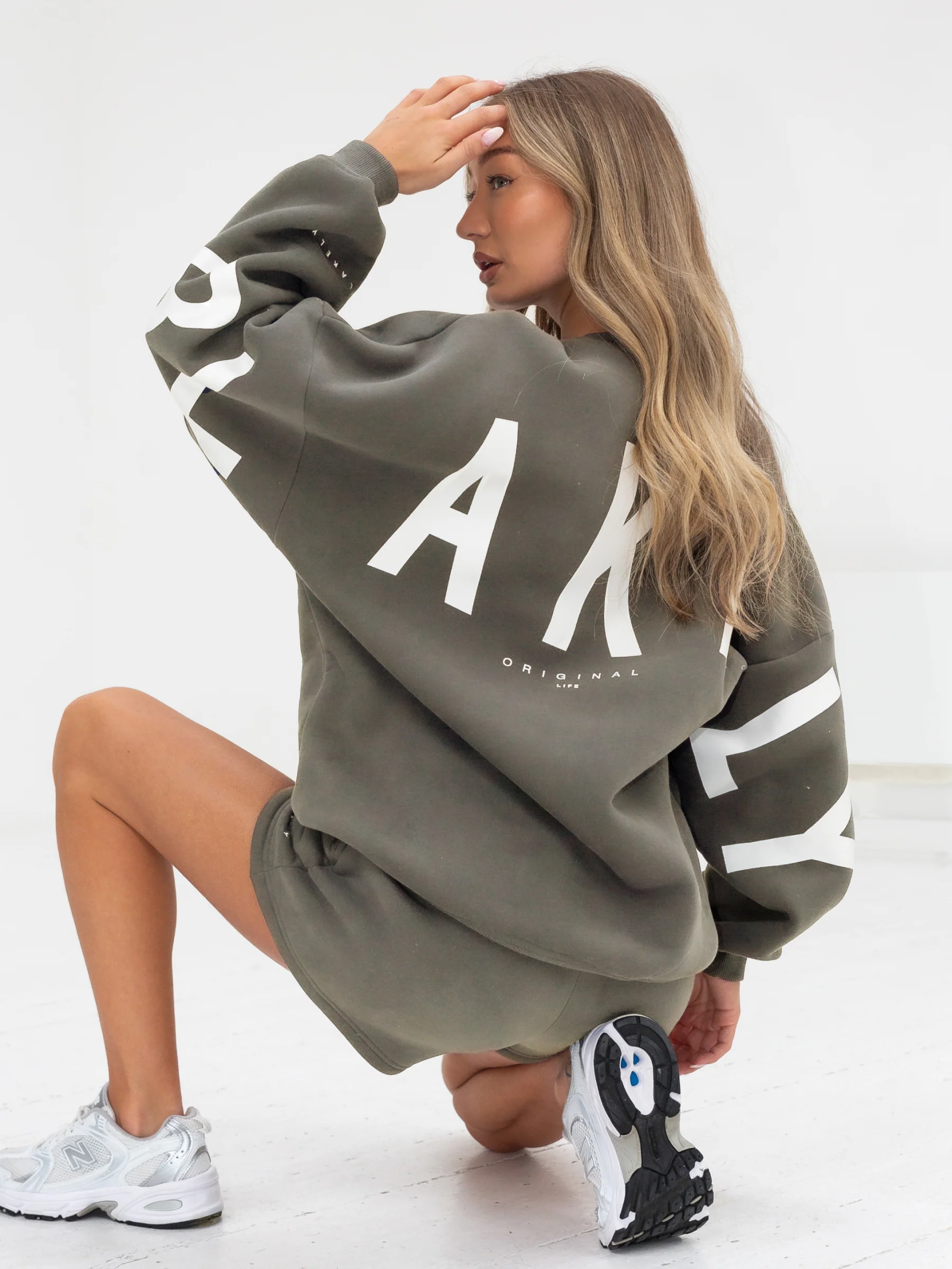 Isabel Oversized Jumper - Safari Green - Prinboxs