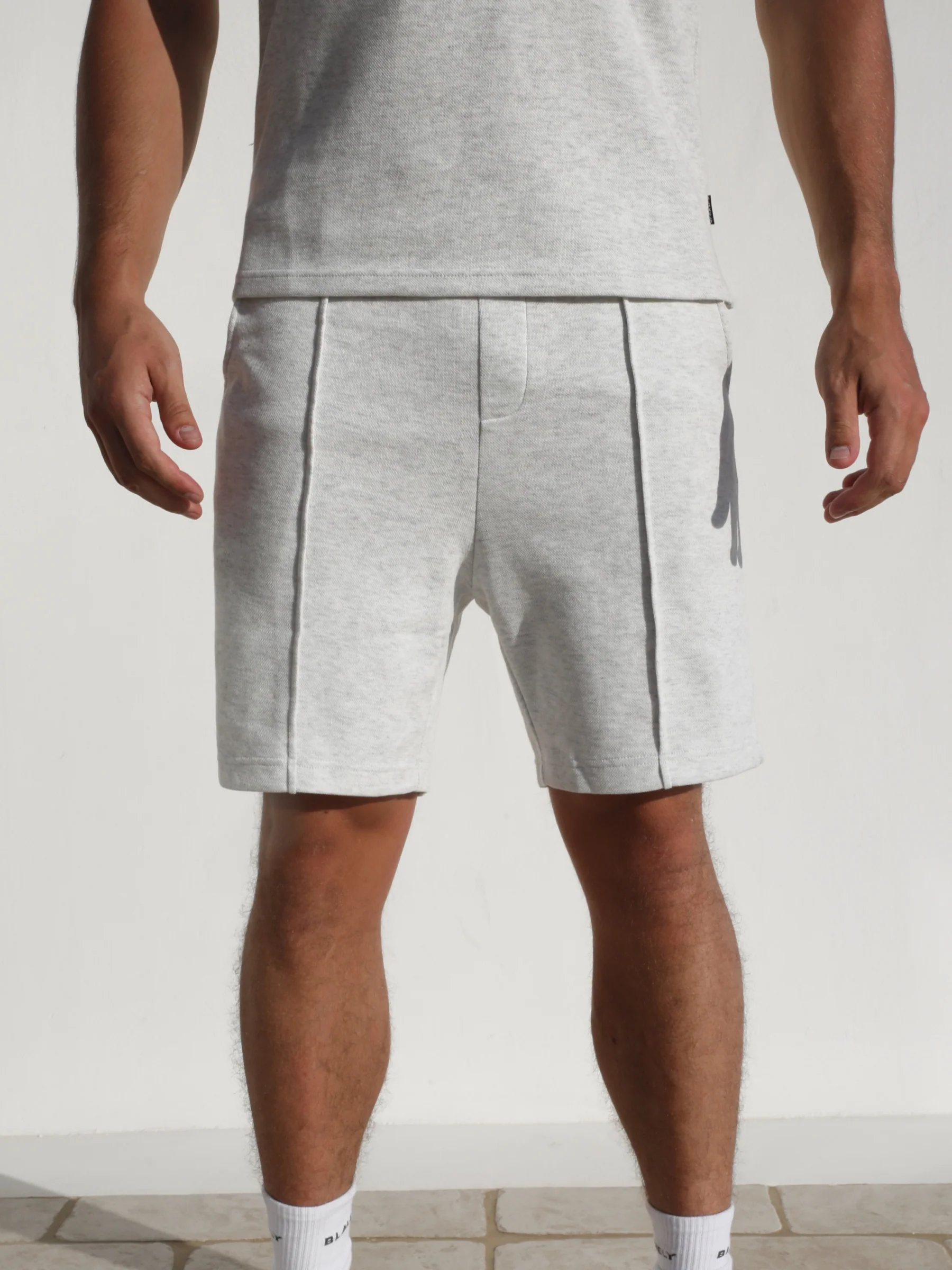 Verona Shorts - Marl White - Prinboxs
