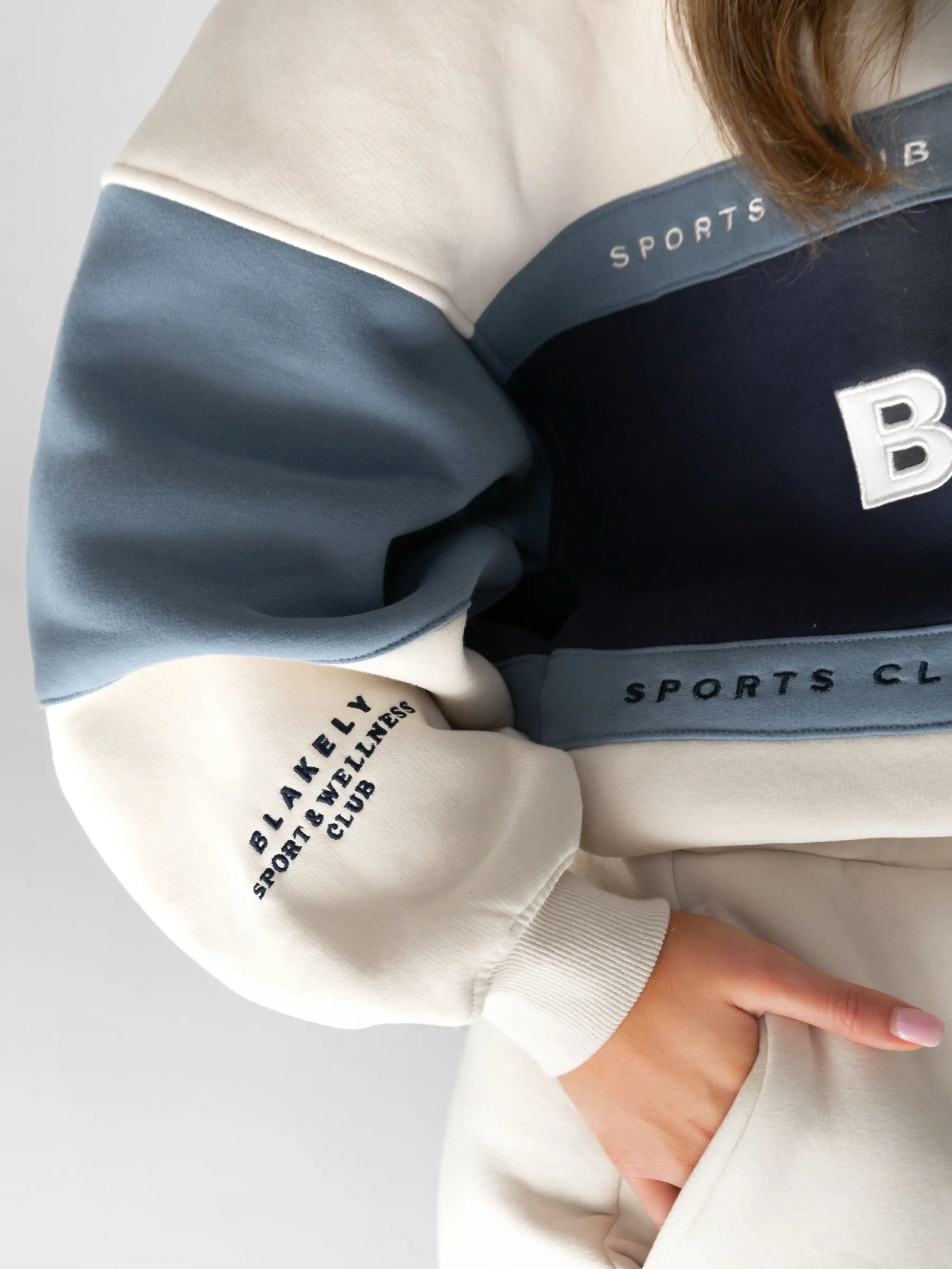 Alpine Oversized Jumper - Navy/Chalk - Prinboxs