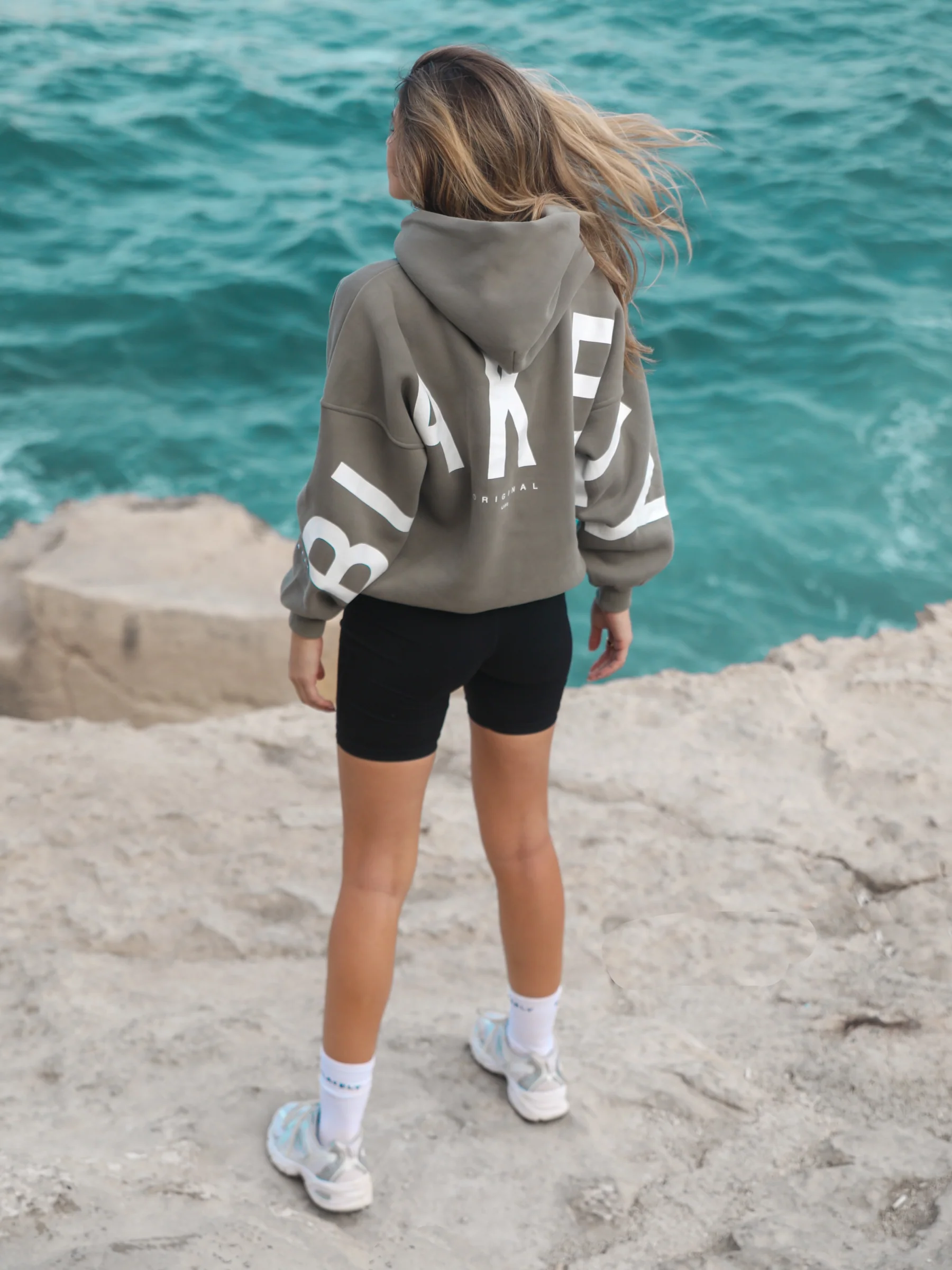 Isabel Oversized Hoodie - Safari Green - Prinboxs