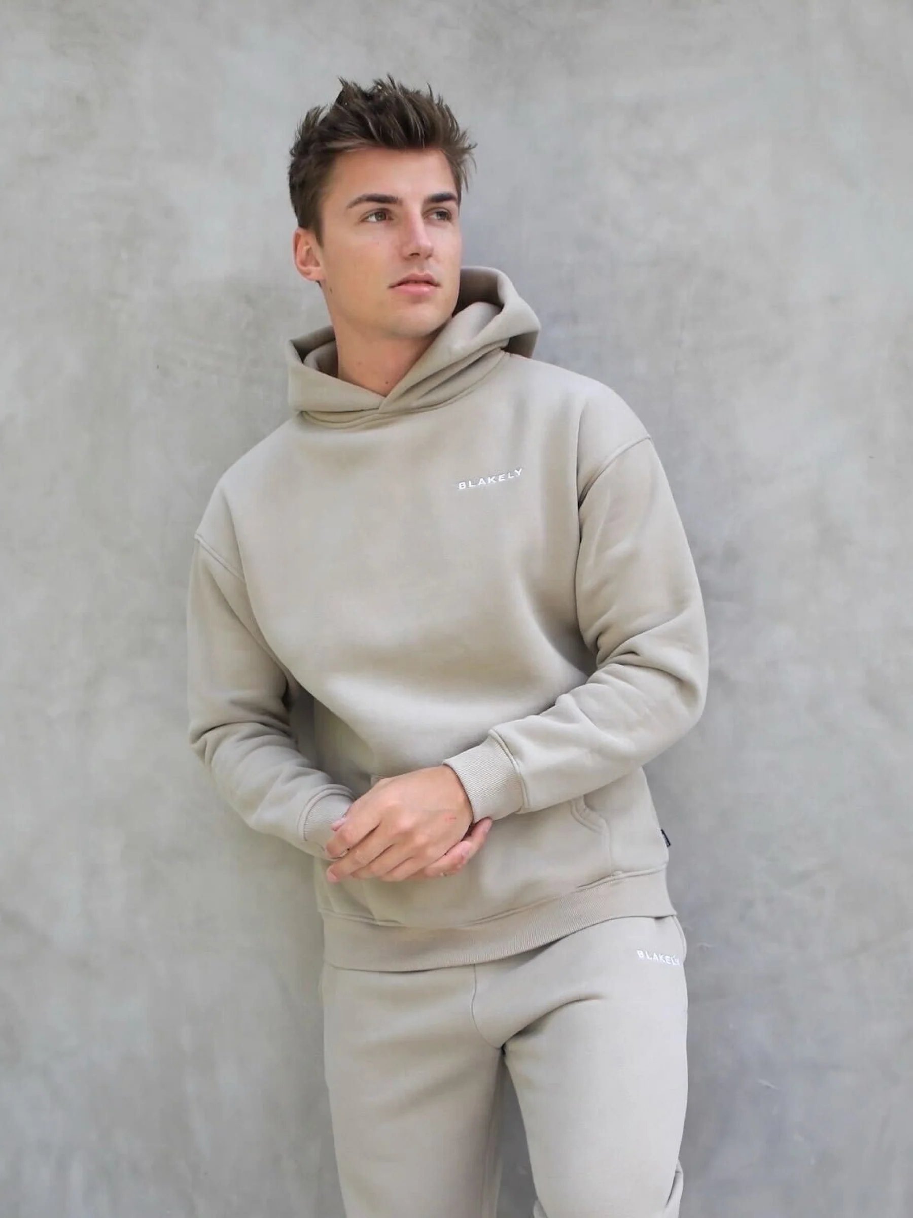 Series Relaxed Hoodie - Washed Khaki - Prinboxs