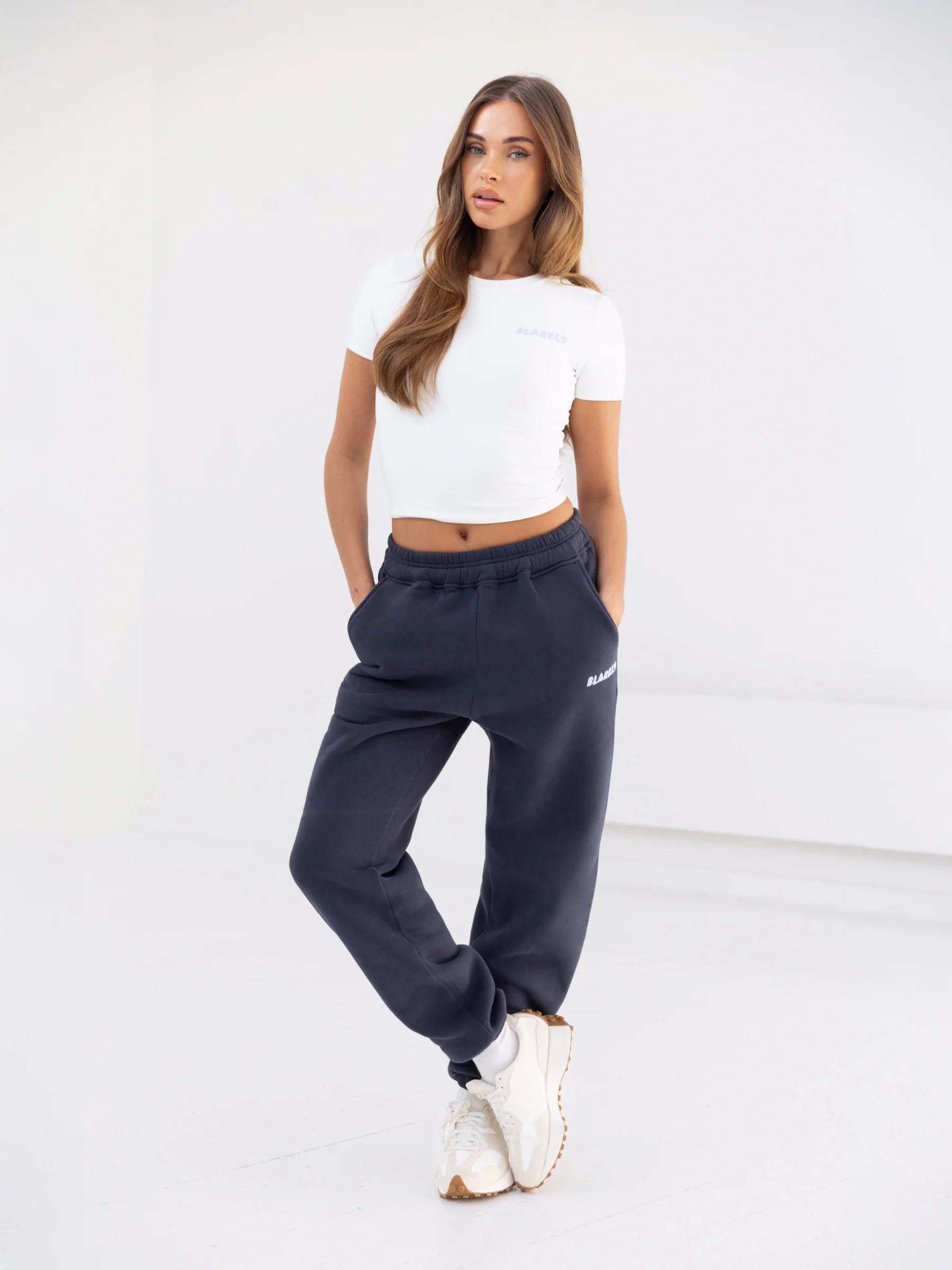 Cloud Print Baby Tee - White & Soft Blue - Prinboxs