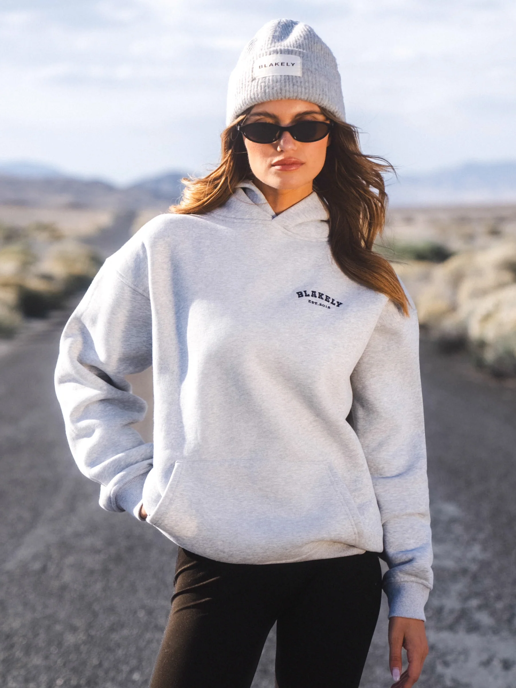 Heritage Oversized Hoodie - Marl Grey - Prinboxs