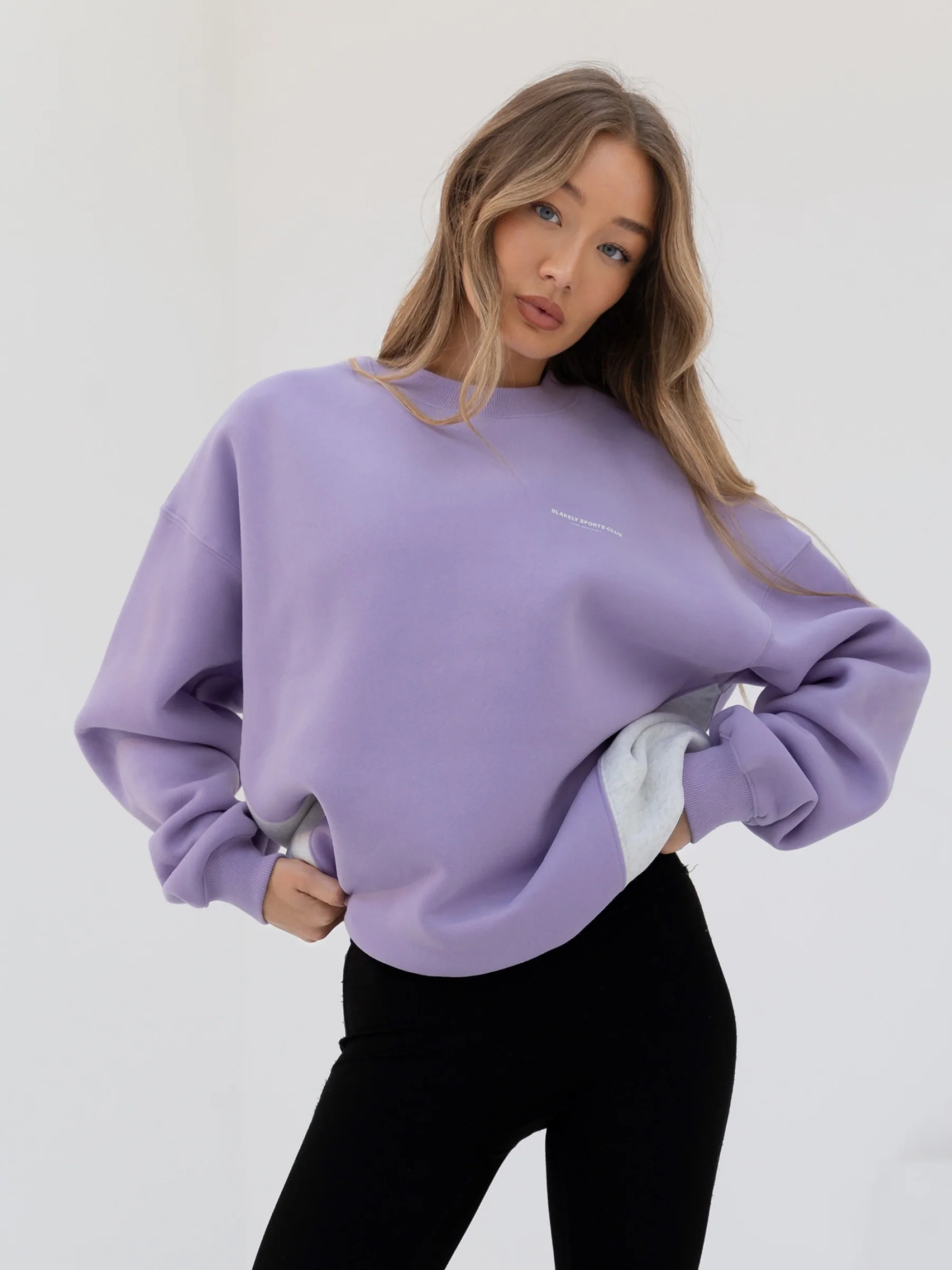 Panel Oversized Jumper - Violet - Prinboxs