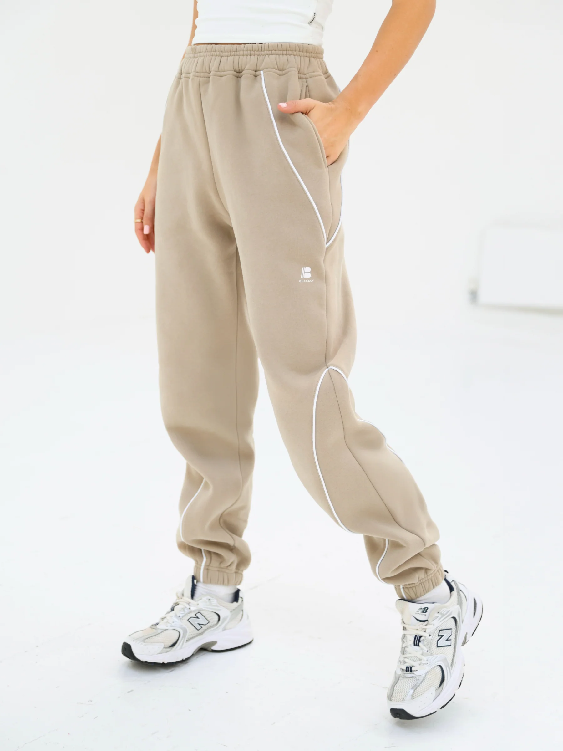 Seam Sweatpants - Washed Khaki - Prinboxs