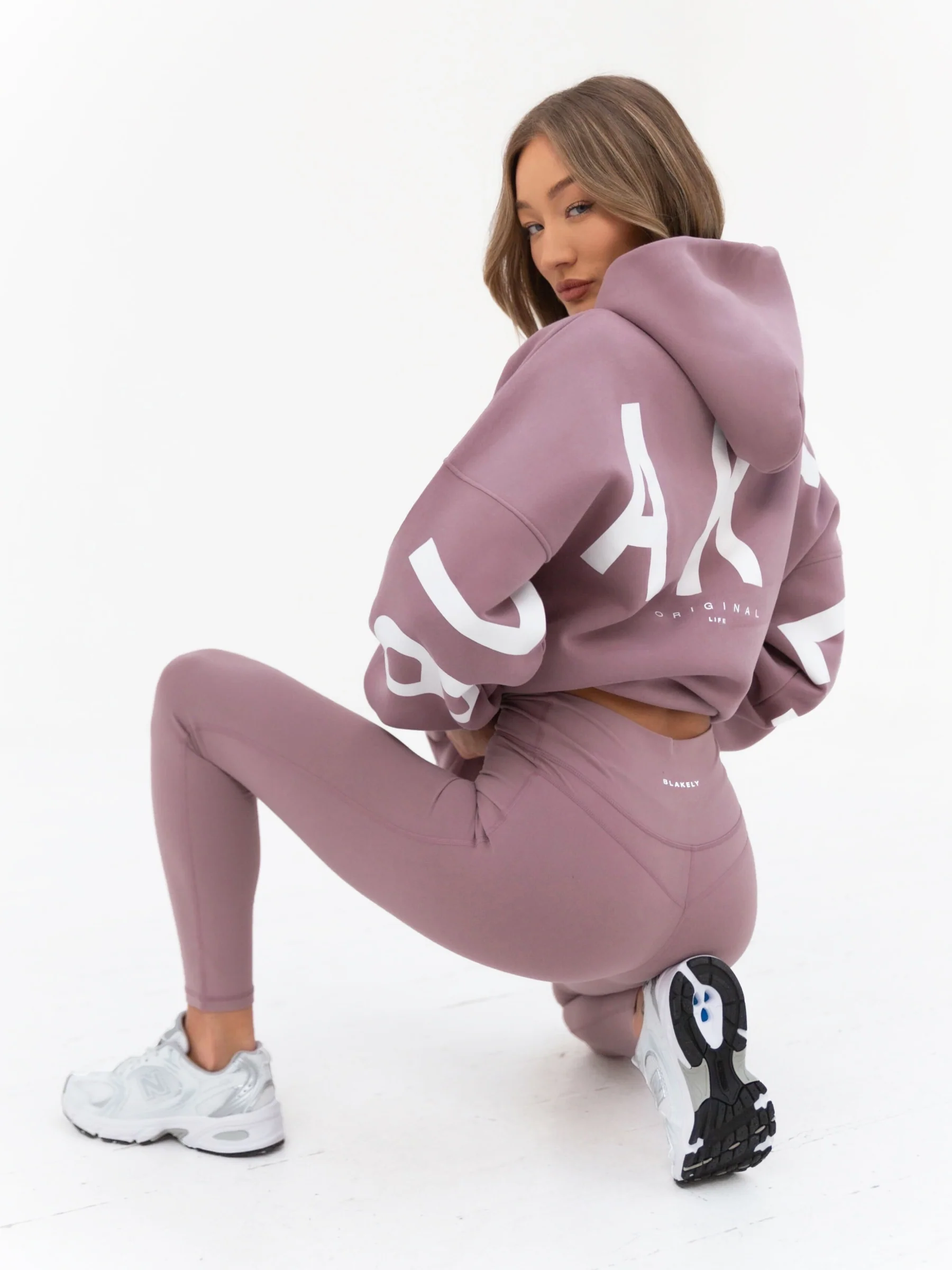 Isabel Hoodie & Leggings Set - Dusty Pink - Prinboxs