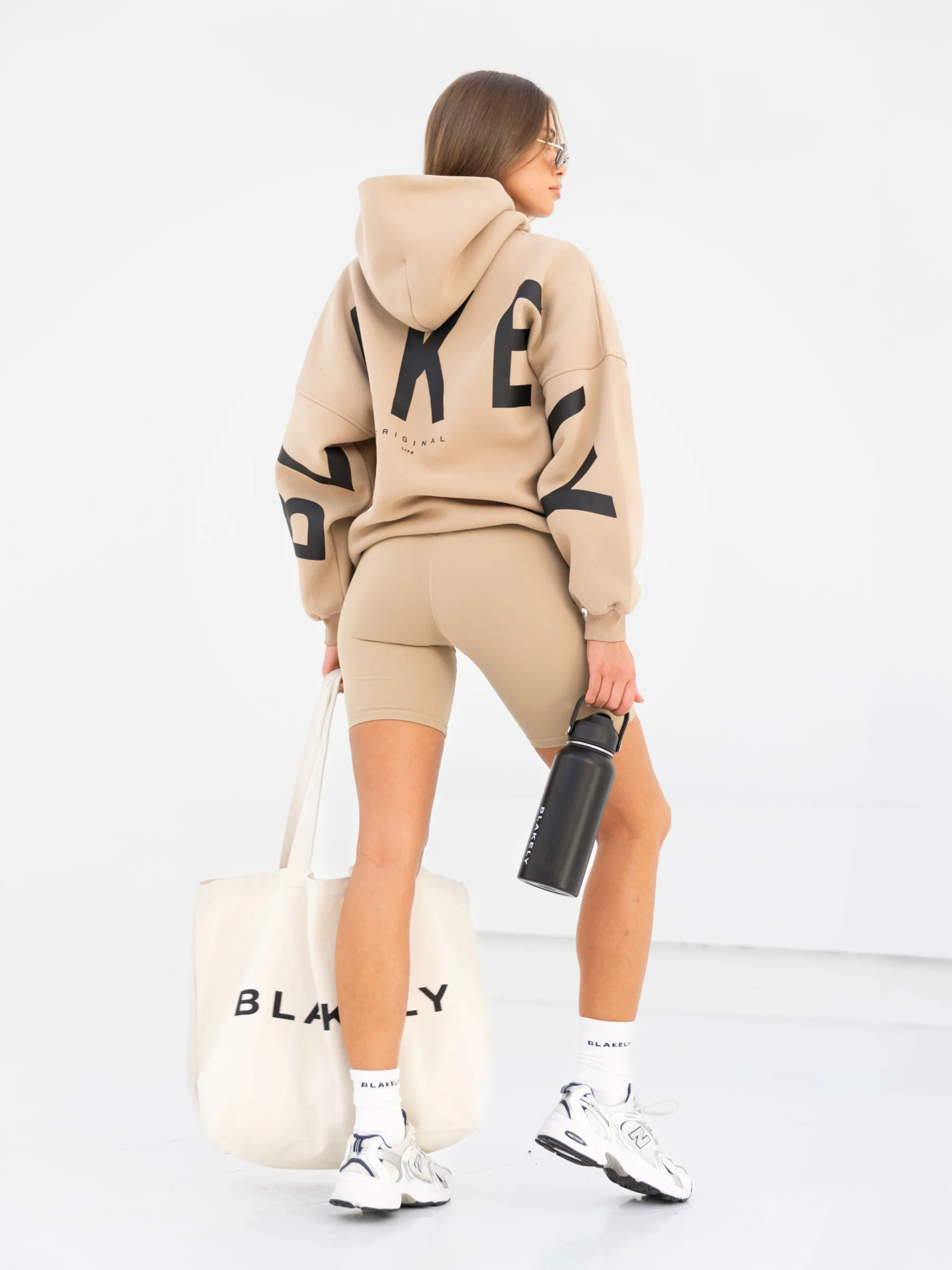 Isabel Oversized Hoodie - Tan - Prinboxs